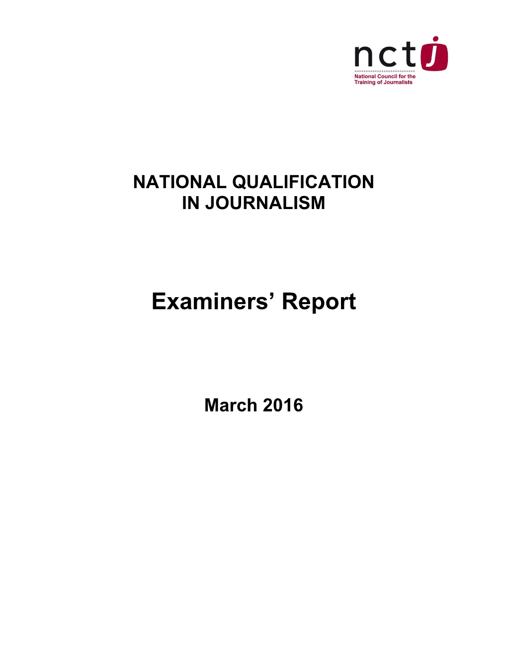 Examiners' Report