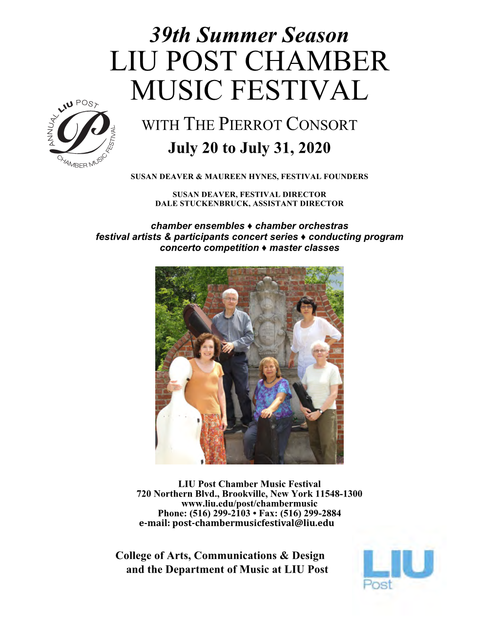 LIU Post Chamber Music Festival Information