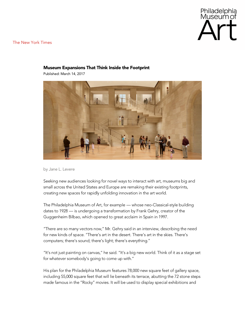 Museum Expansions That Think Inside the Footprint Published: March 14, 2017