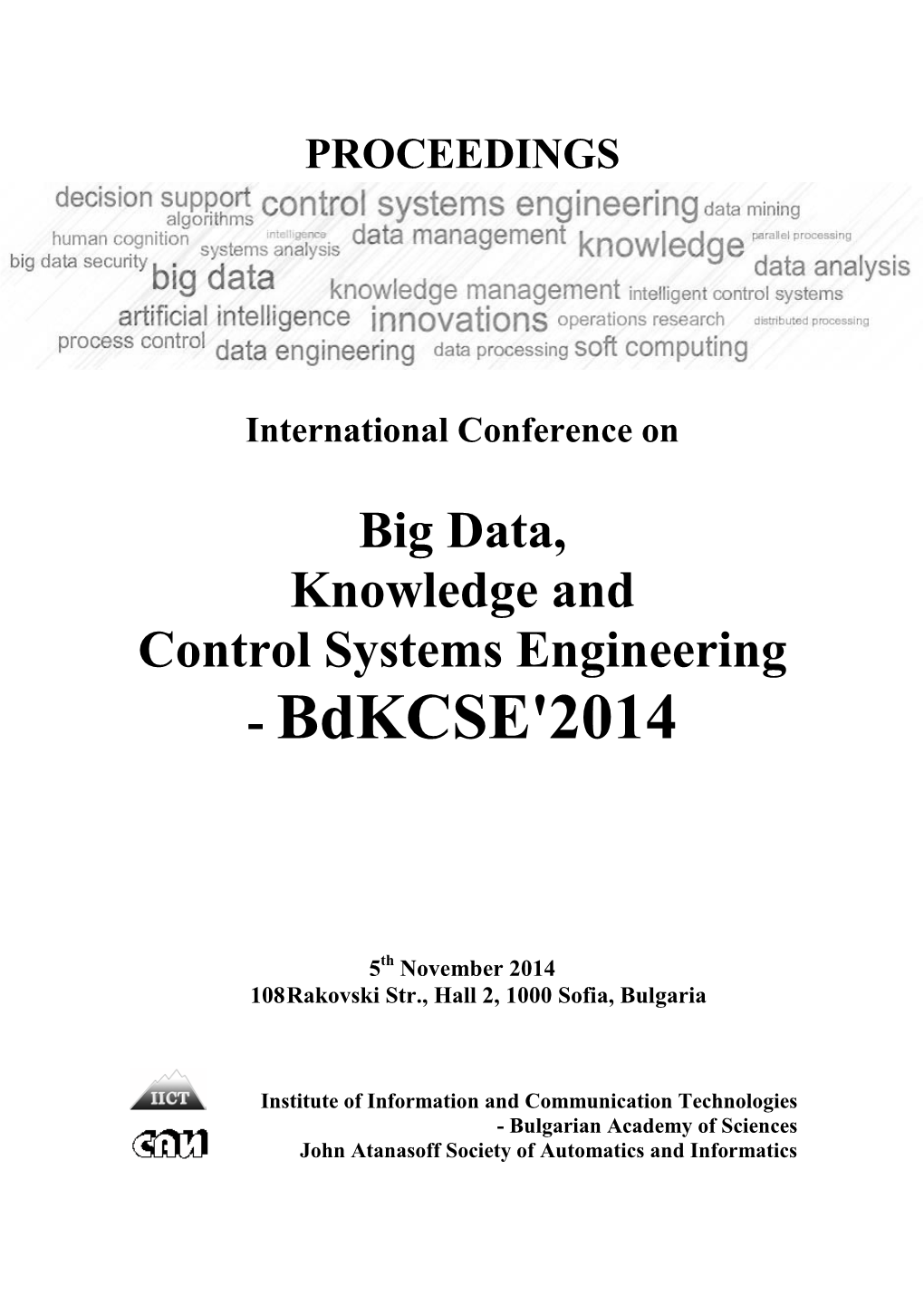 Proceedings of the Bdkcse'2014