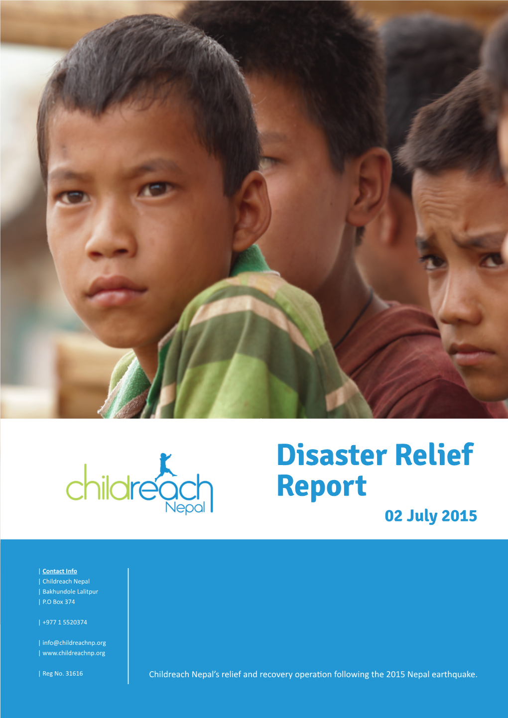 Disaster Relief Report 02 July 2015