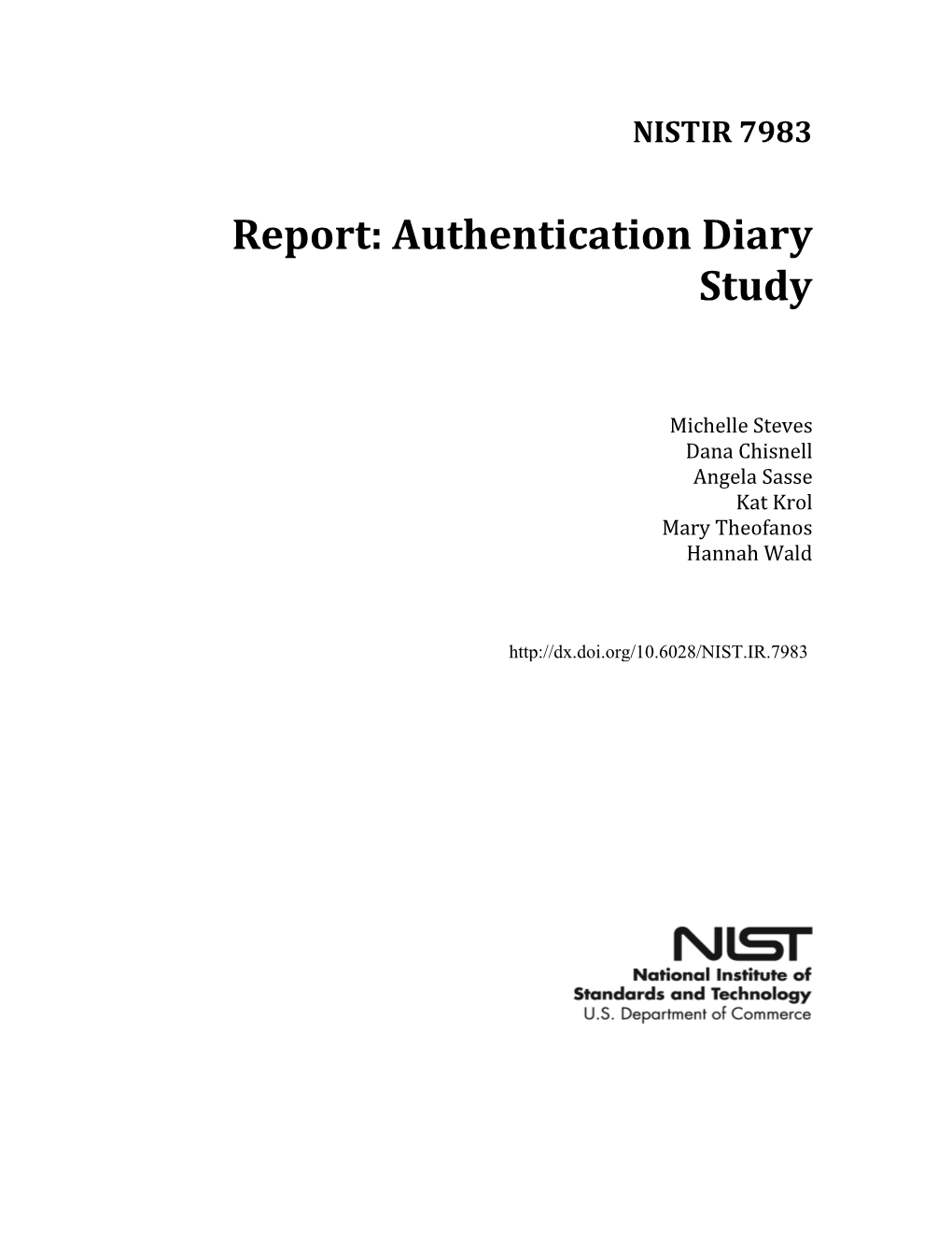 Authentication Diary Study
