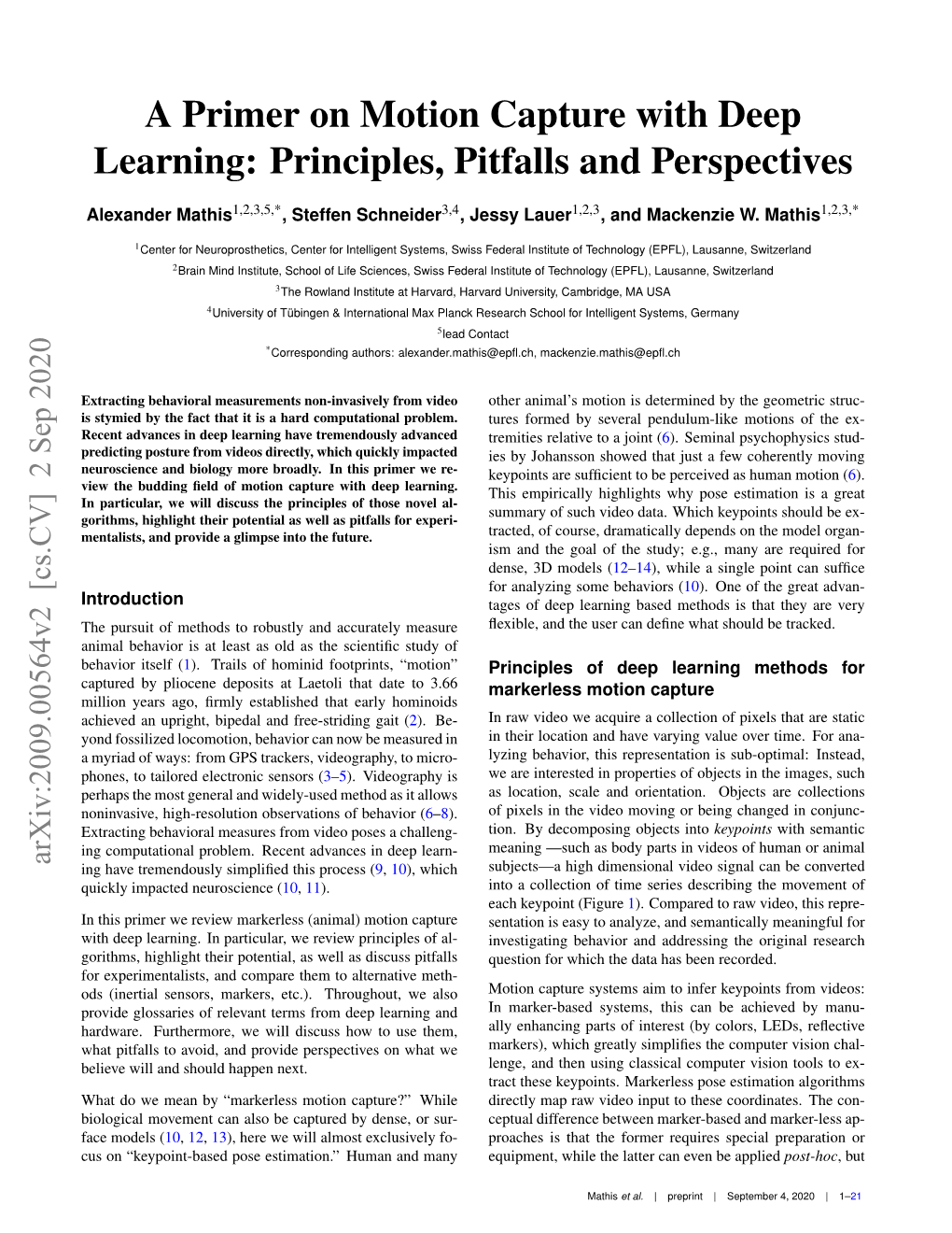 A Primer on Motion Capture with Deep Learning: Principles, Pitfalls and Perspectives