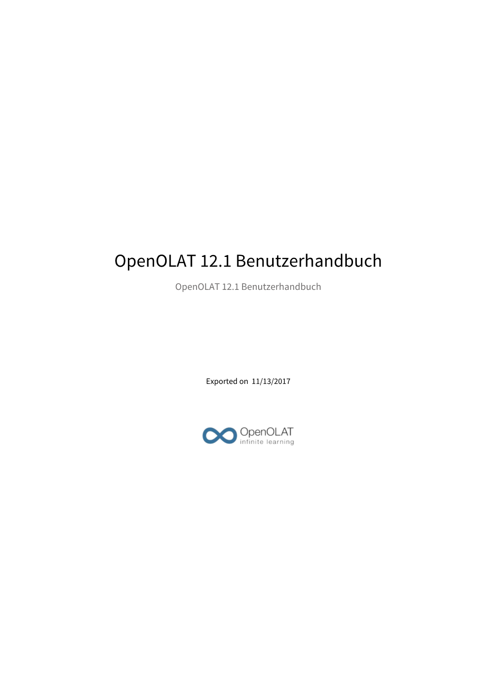 Openolat 12.1 Benutzerhandbuch