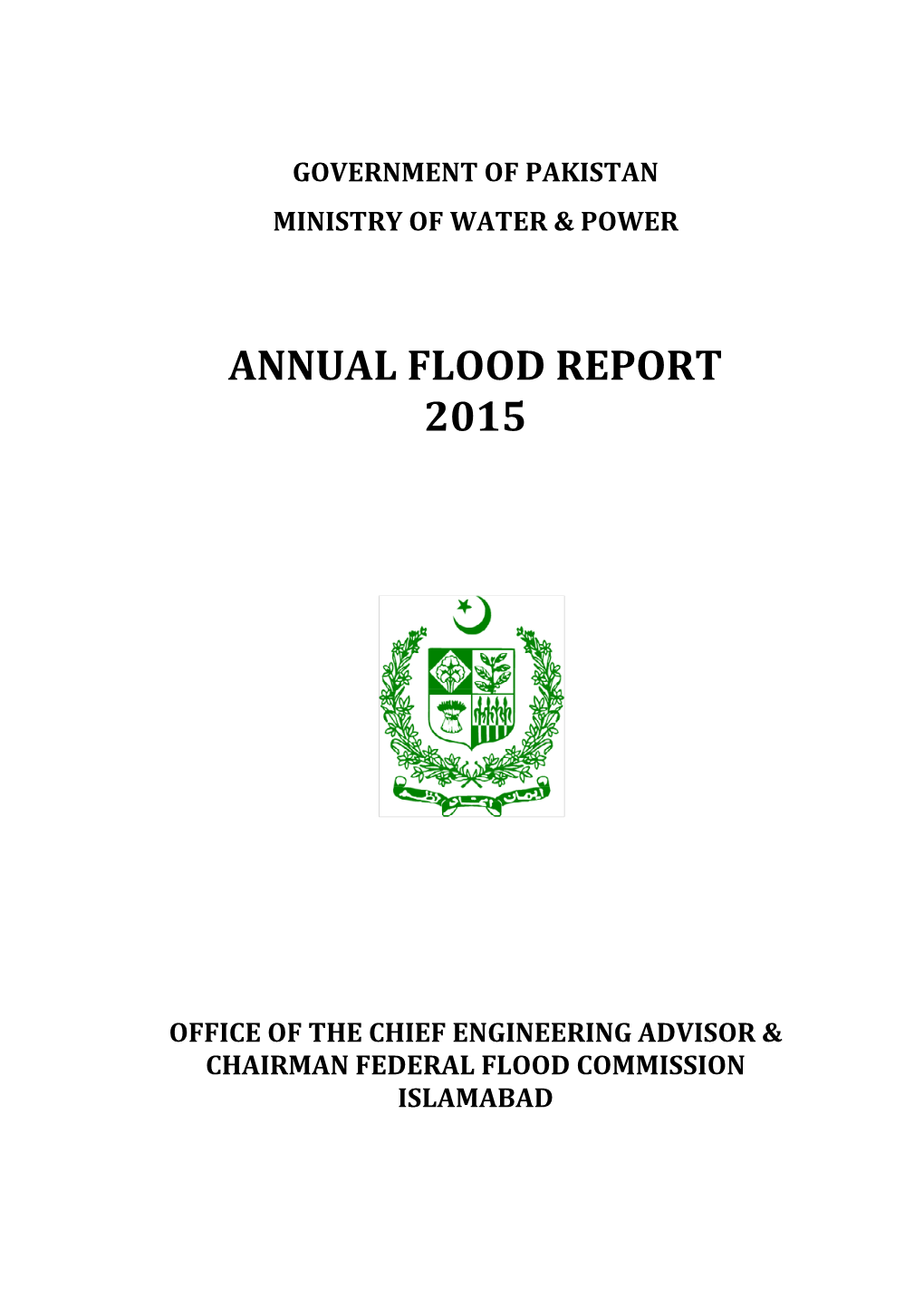 2015 Annual Flood Report Of