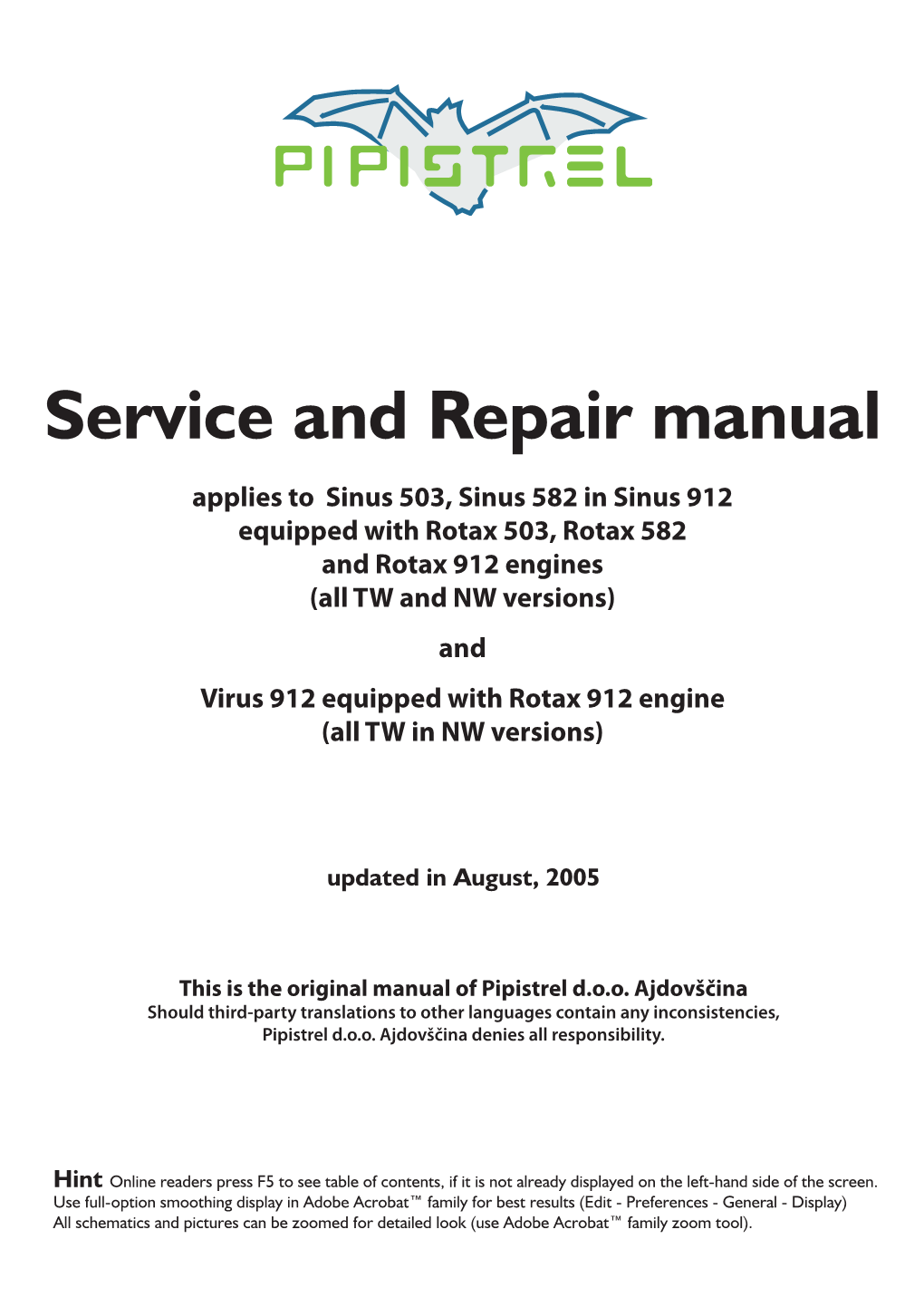 Service and Repair Manual