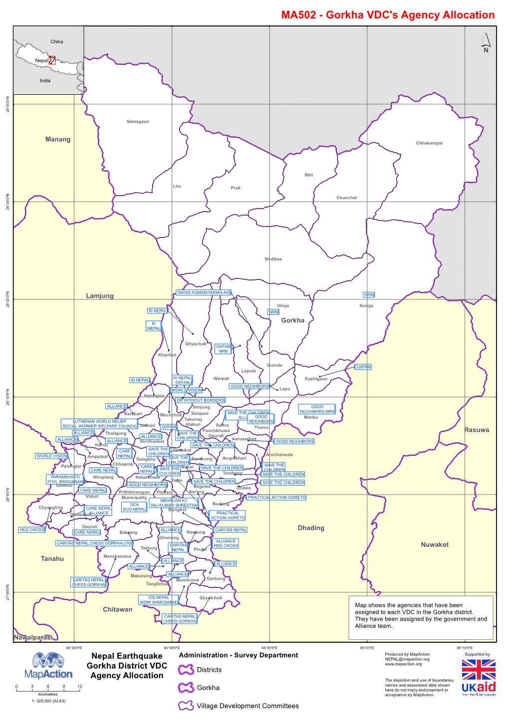 MA502 - Gorkha VDC's Agency Allocation