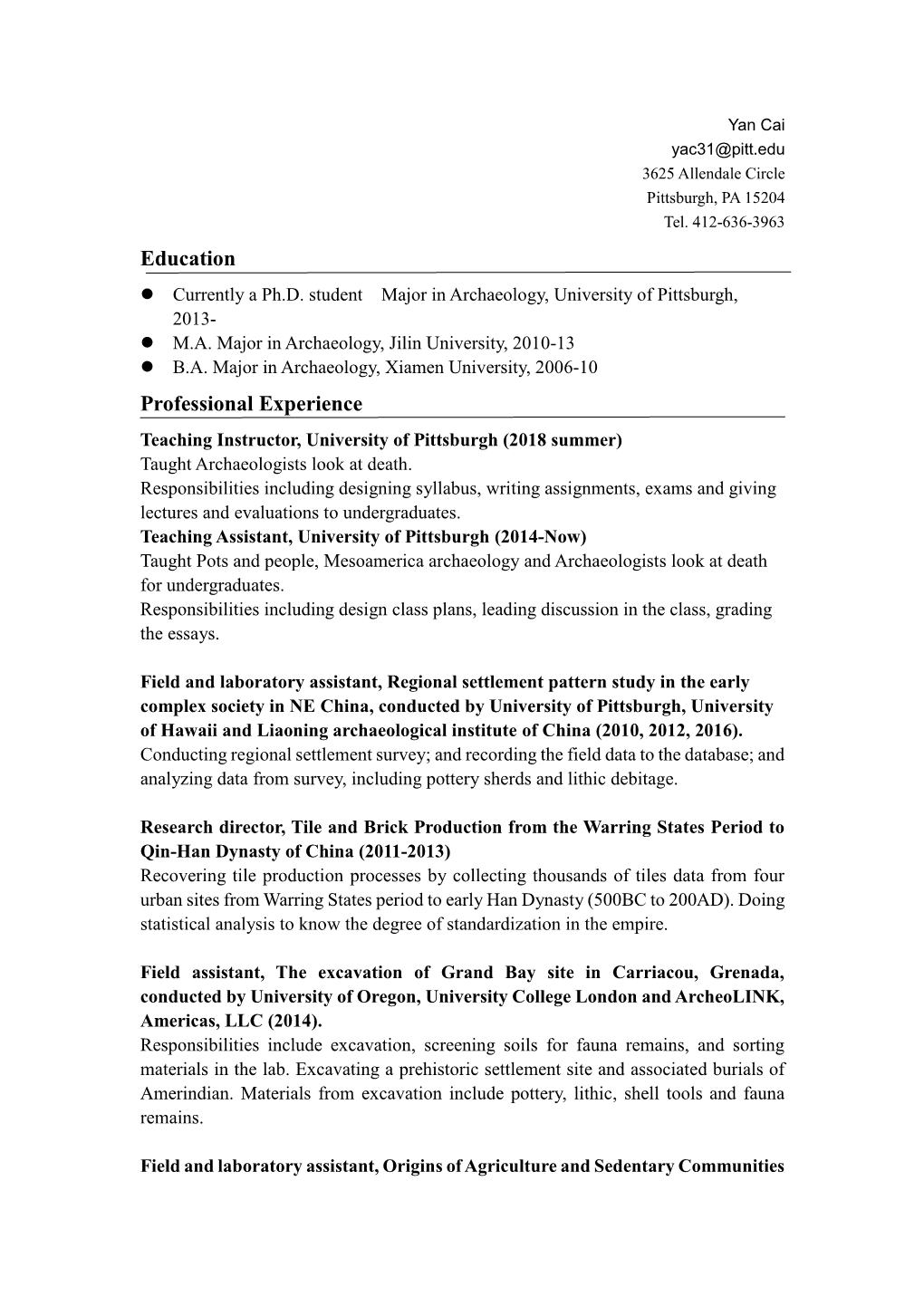 Yan CAI CV.Pdf