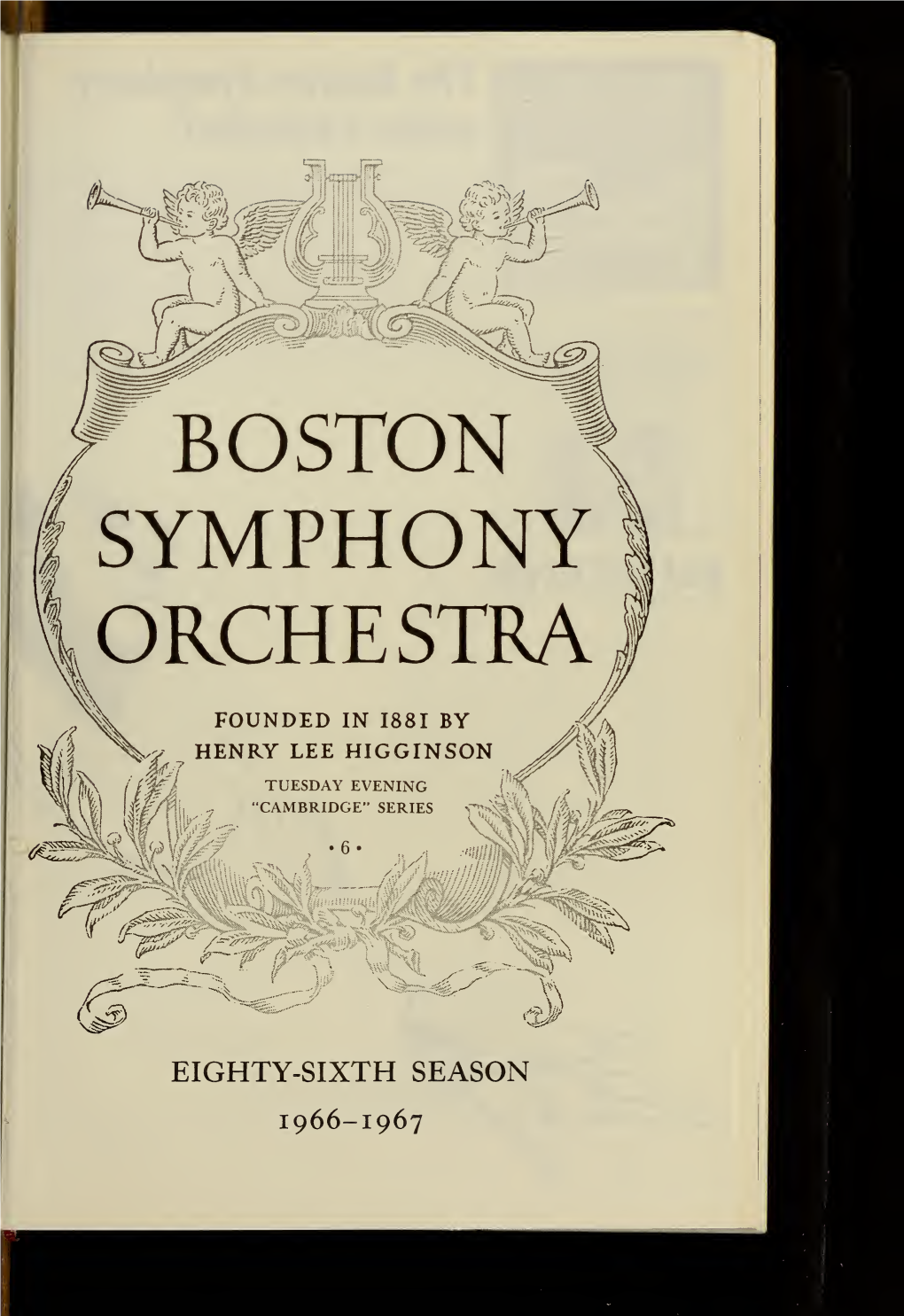 Boston Symphony Orchestra Concert Programs, Season