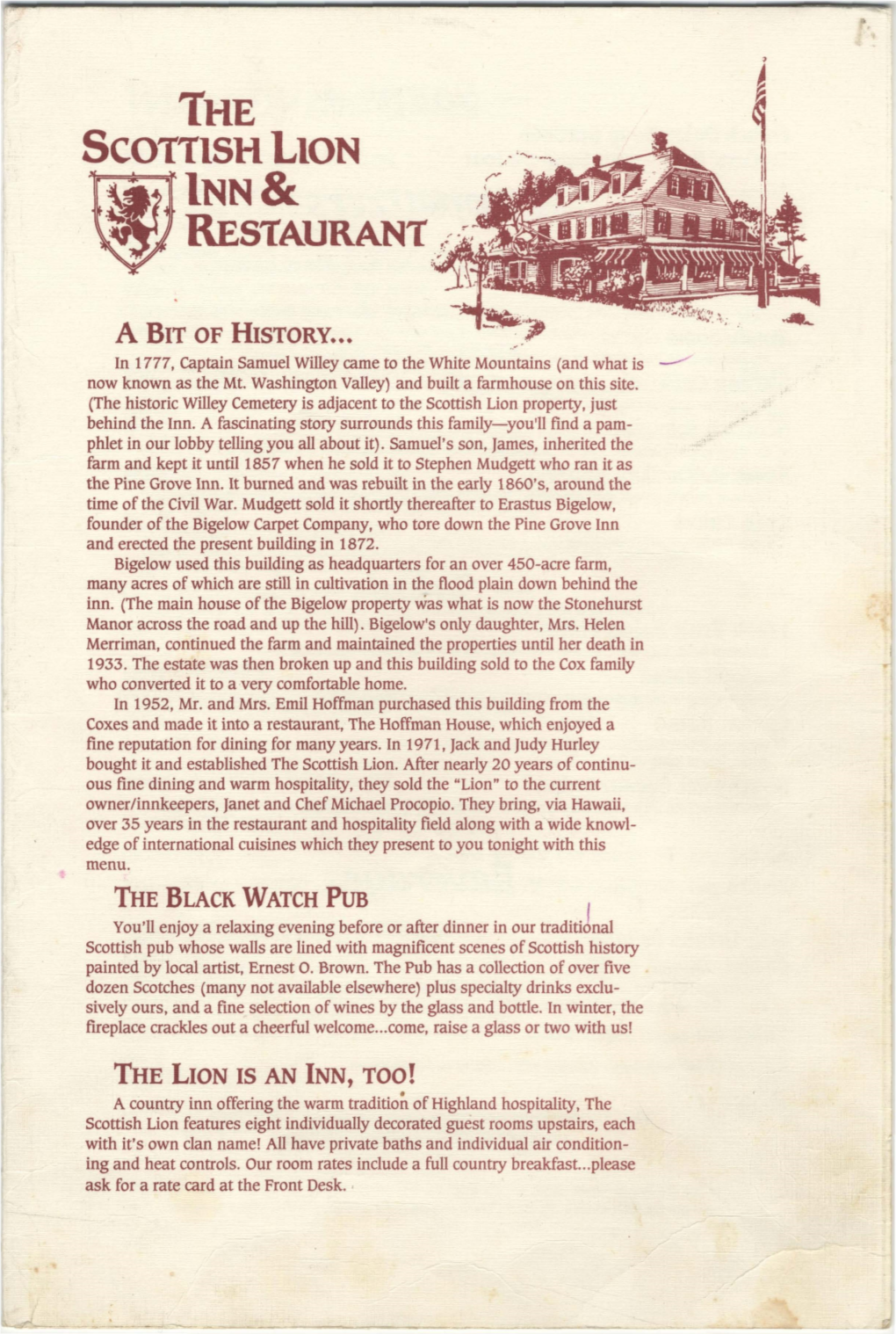 The Scottish Lion Inn & Restaurant