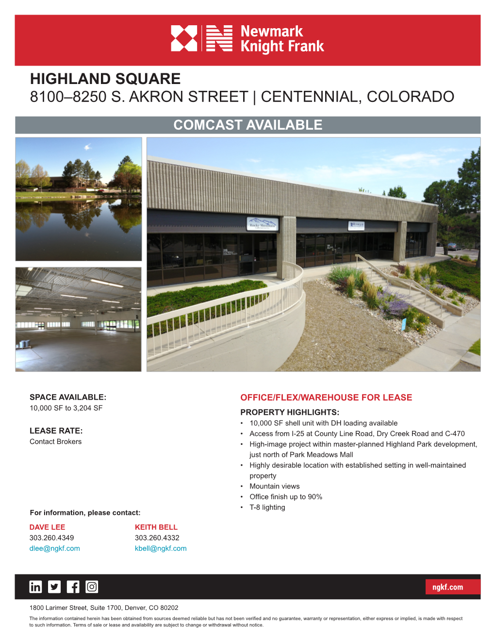 Highland Square 8100–8250 S. Akron Street | Centennial, Colorado