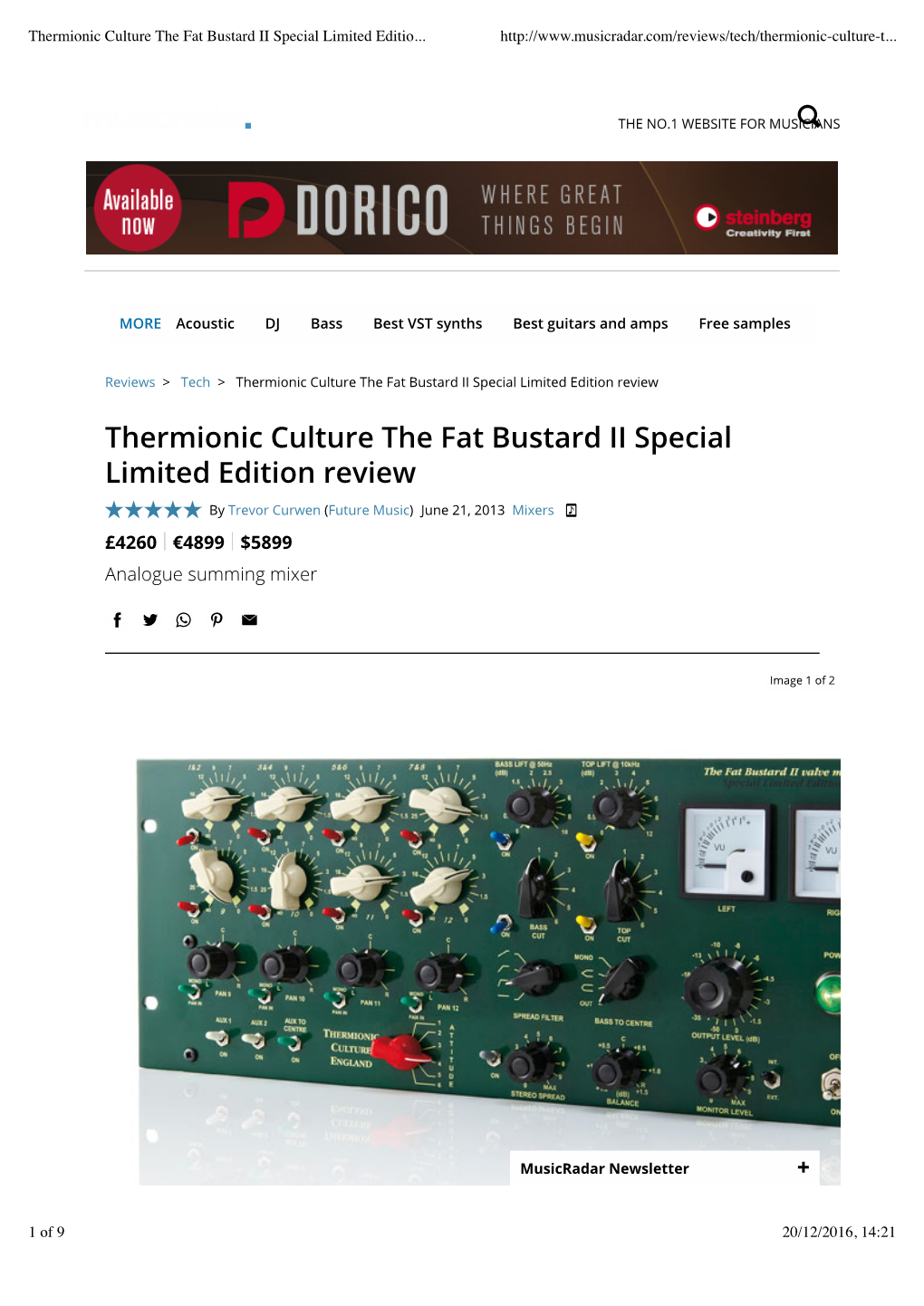 Thermionic Culture the Fat Bustard II Special Limited Edition Review