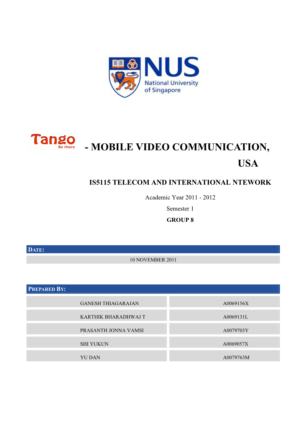 Mobile Video Communication