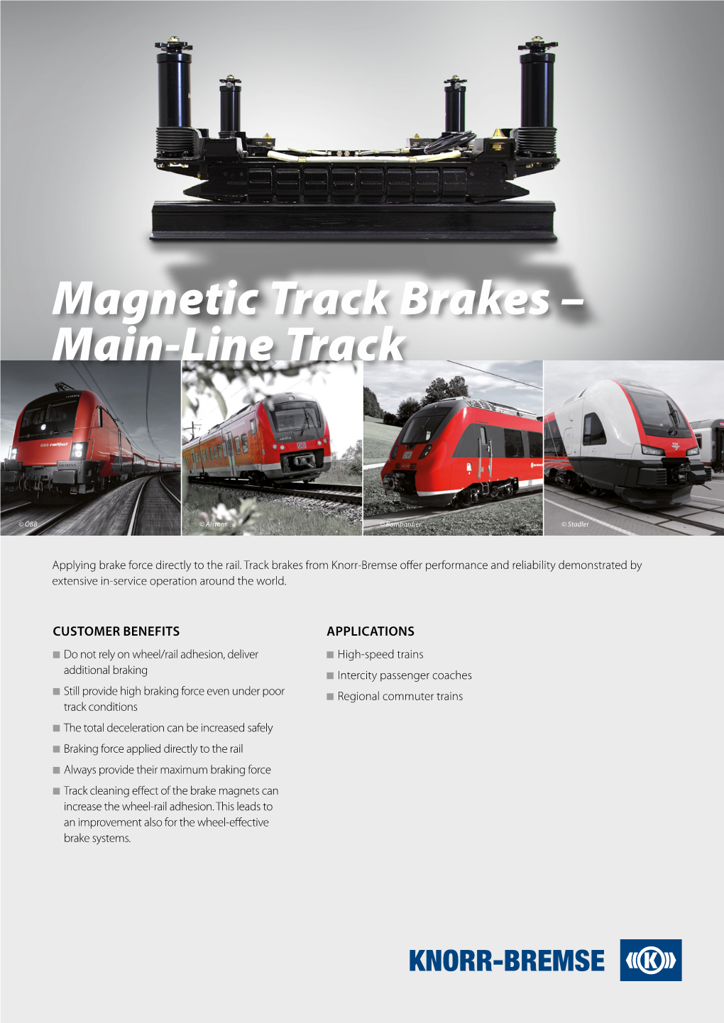 Magnetic Track Brakes – Main-Line Track