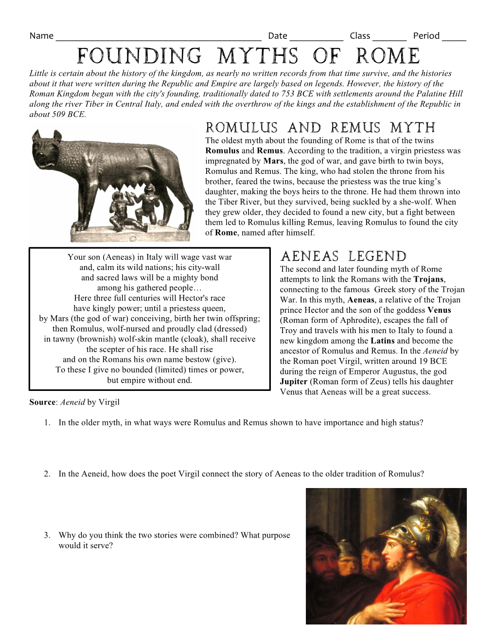 Founding Myths of Rome