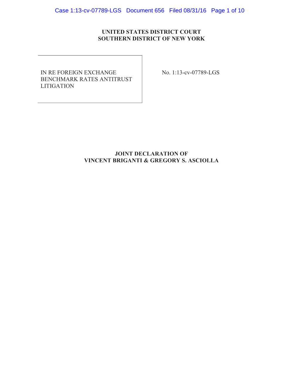 Case 1:13-Cv-07789-LGS Document 656 Filed 08/31/16 Page 1 of 10