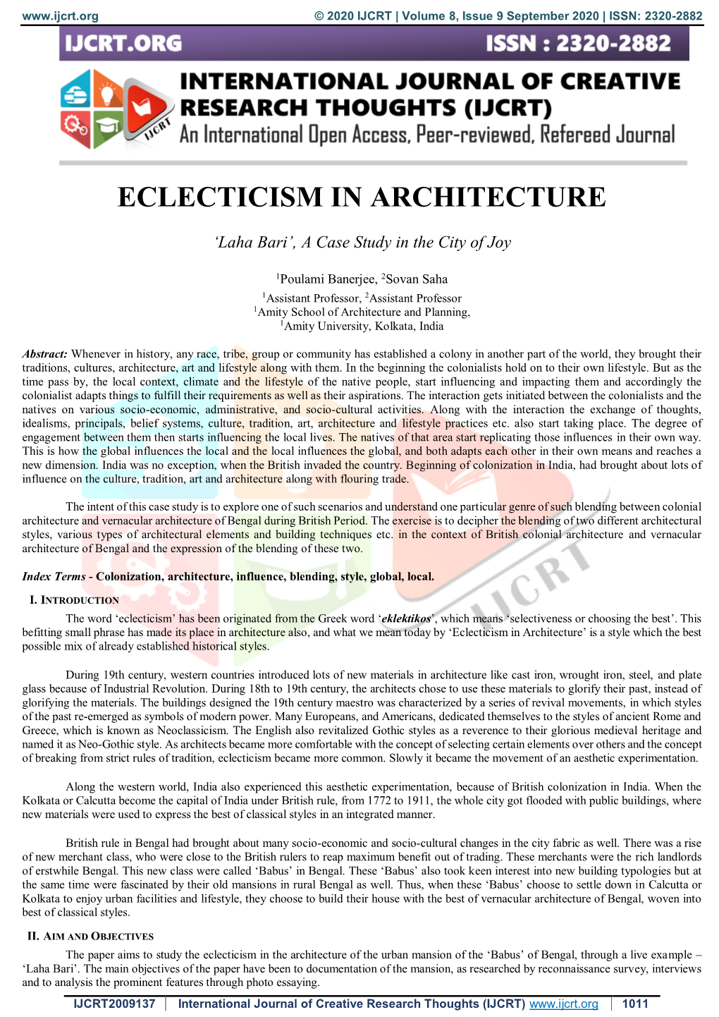 Eclecticism in Architecture