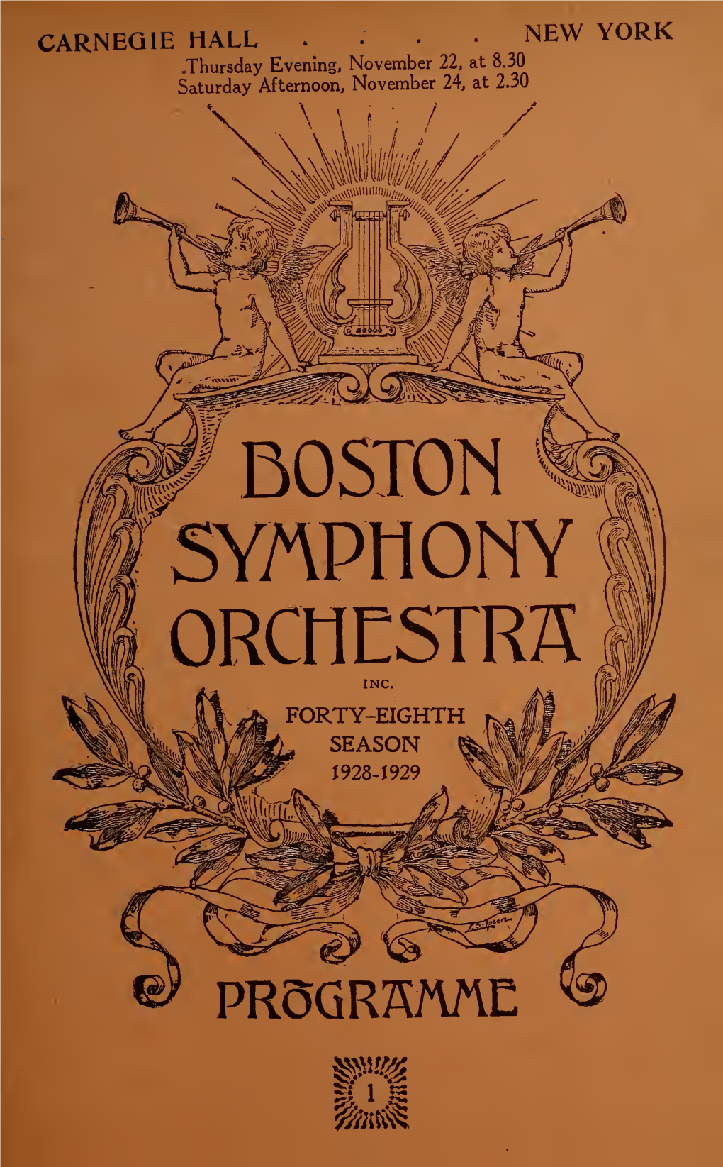 Boston Symphony Orchestra Concert Programs, Season 48,1928-1929, Trip