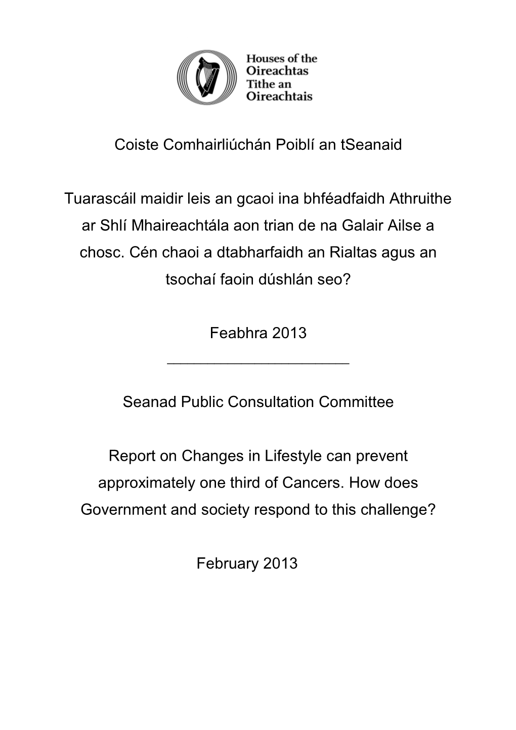 Oireachtas Library & Research Service Internal Document Template