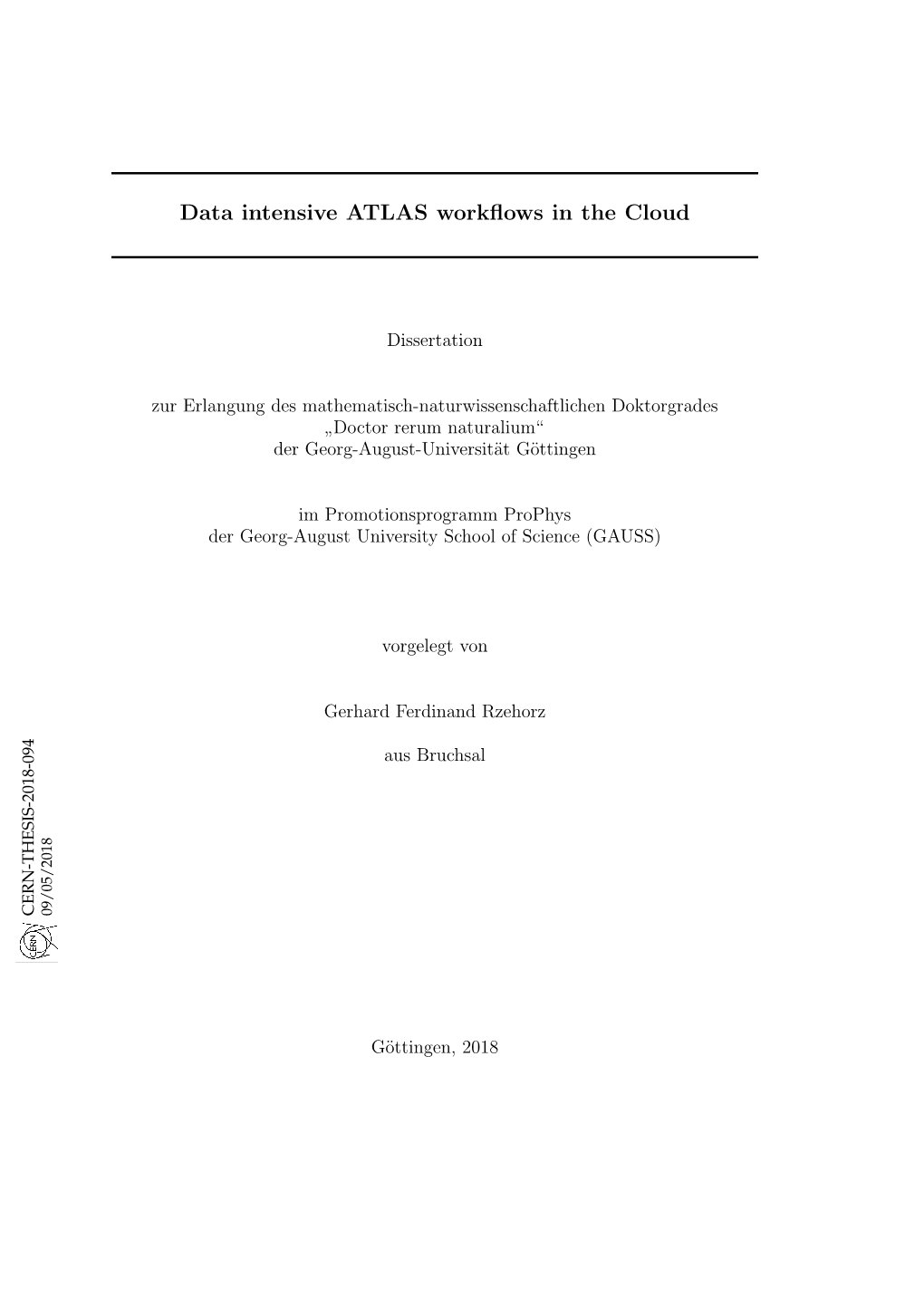 Data Intensive ATLAS Workflows in the Cloud