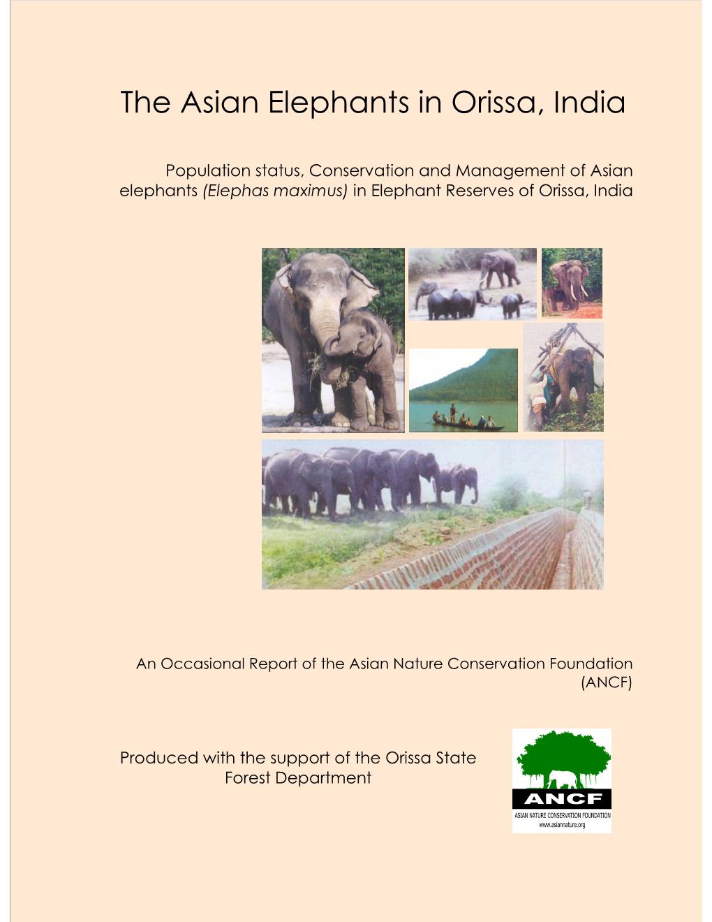 The Asian Elephants in Orissa, India