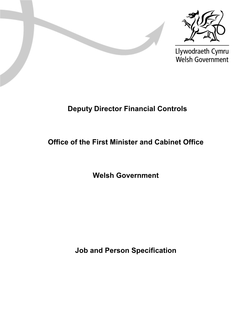 Deputy Director Financial Controls Office of The