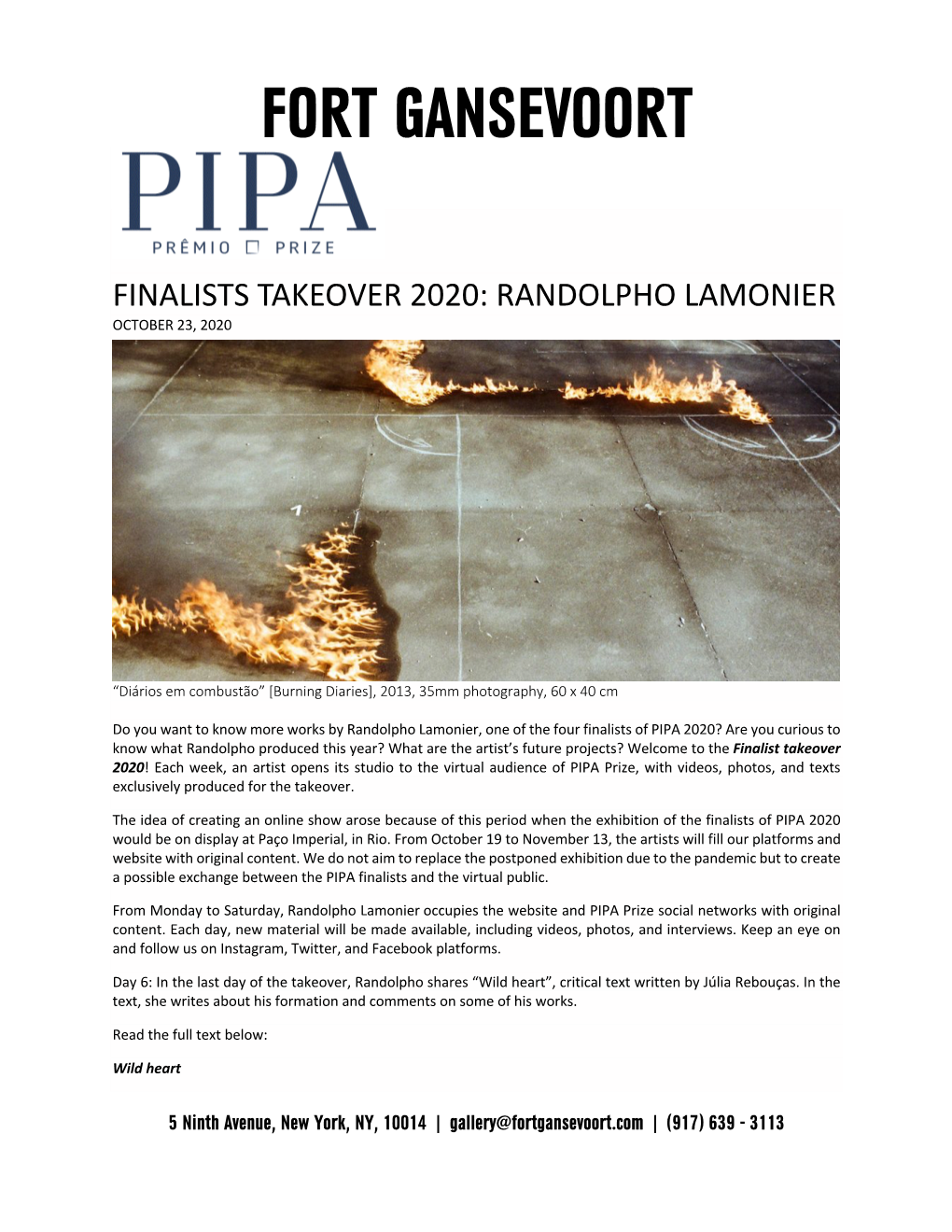 Pipa Finalists Takeover 2020