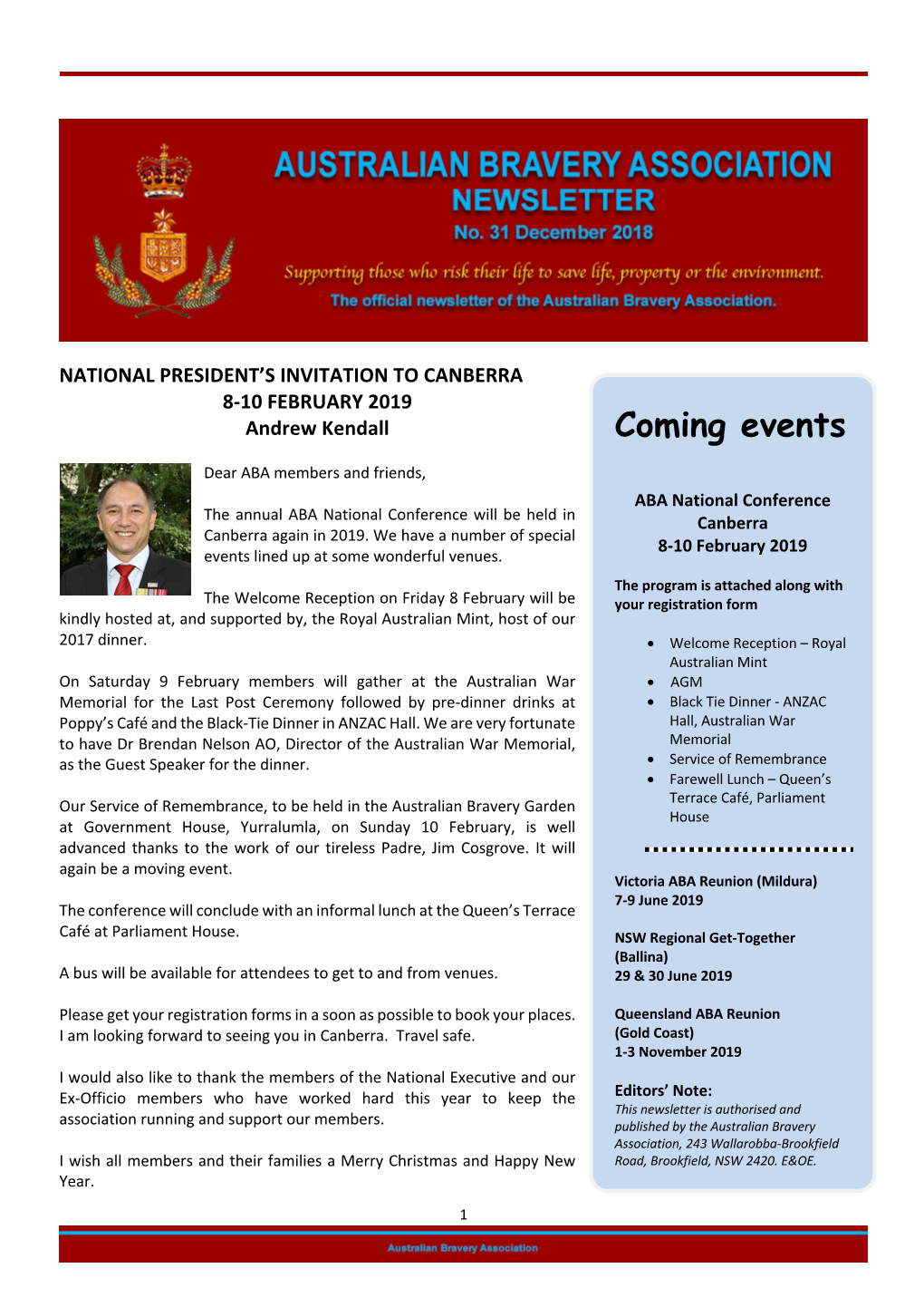 R. ABA Newsletter December 2018.Pdf