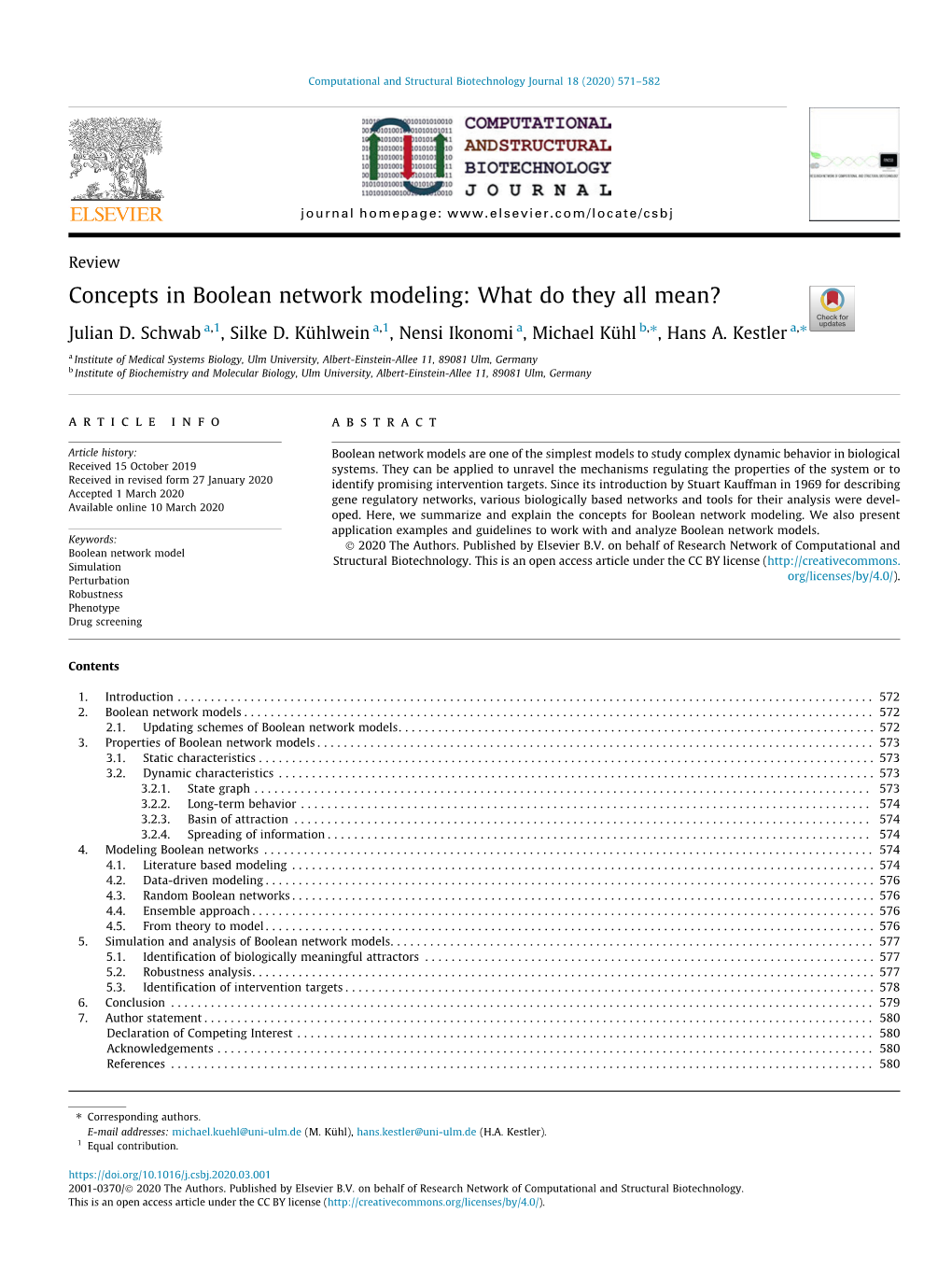 Concepts in Boolean Network Modeling: What Do They All Mean? ⇑ ⇑ Julian D