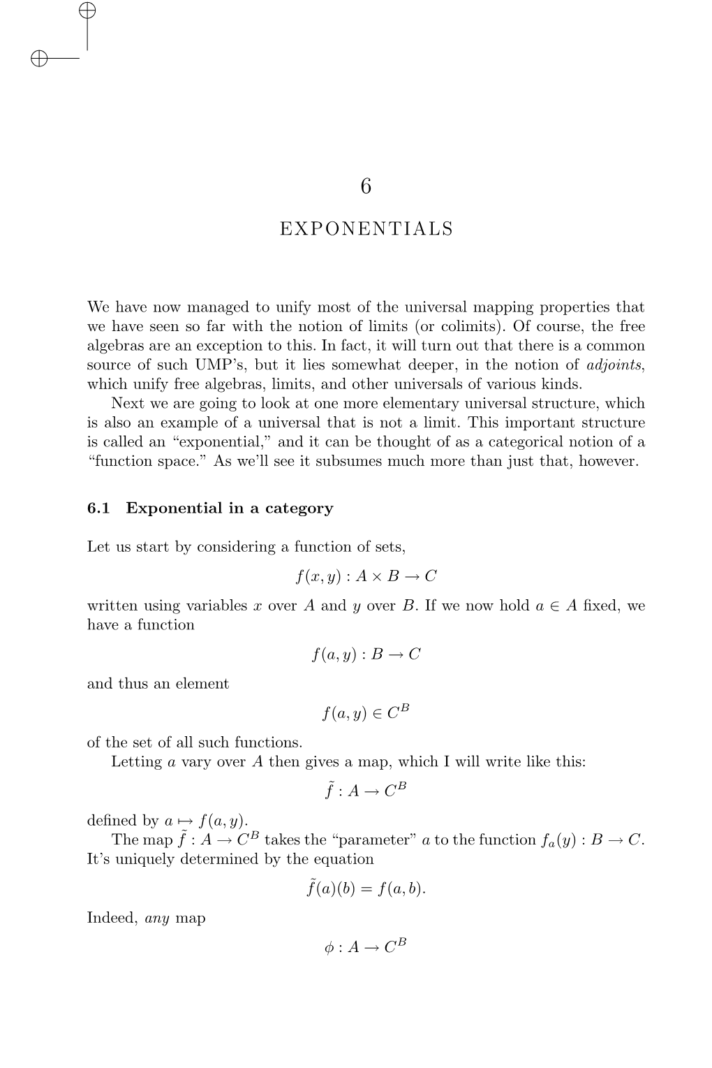 Exponentials