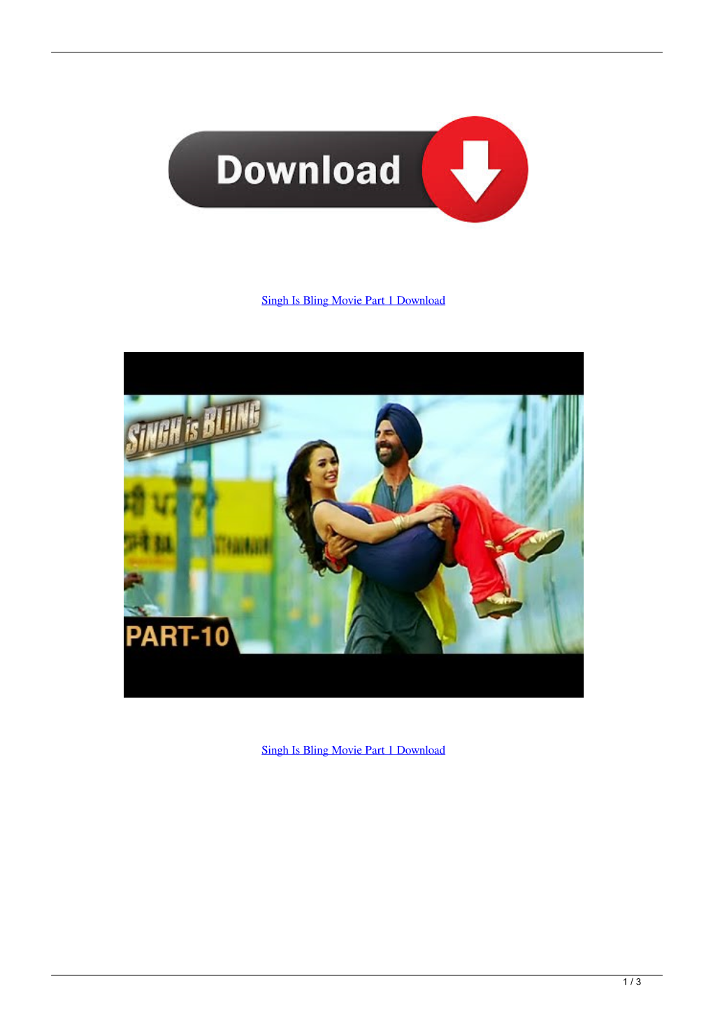 Singh Is Bling Movie Part 1 Download