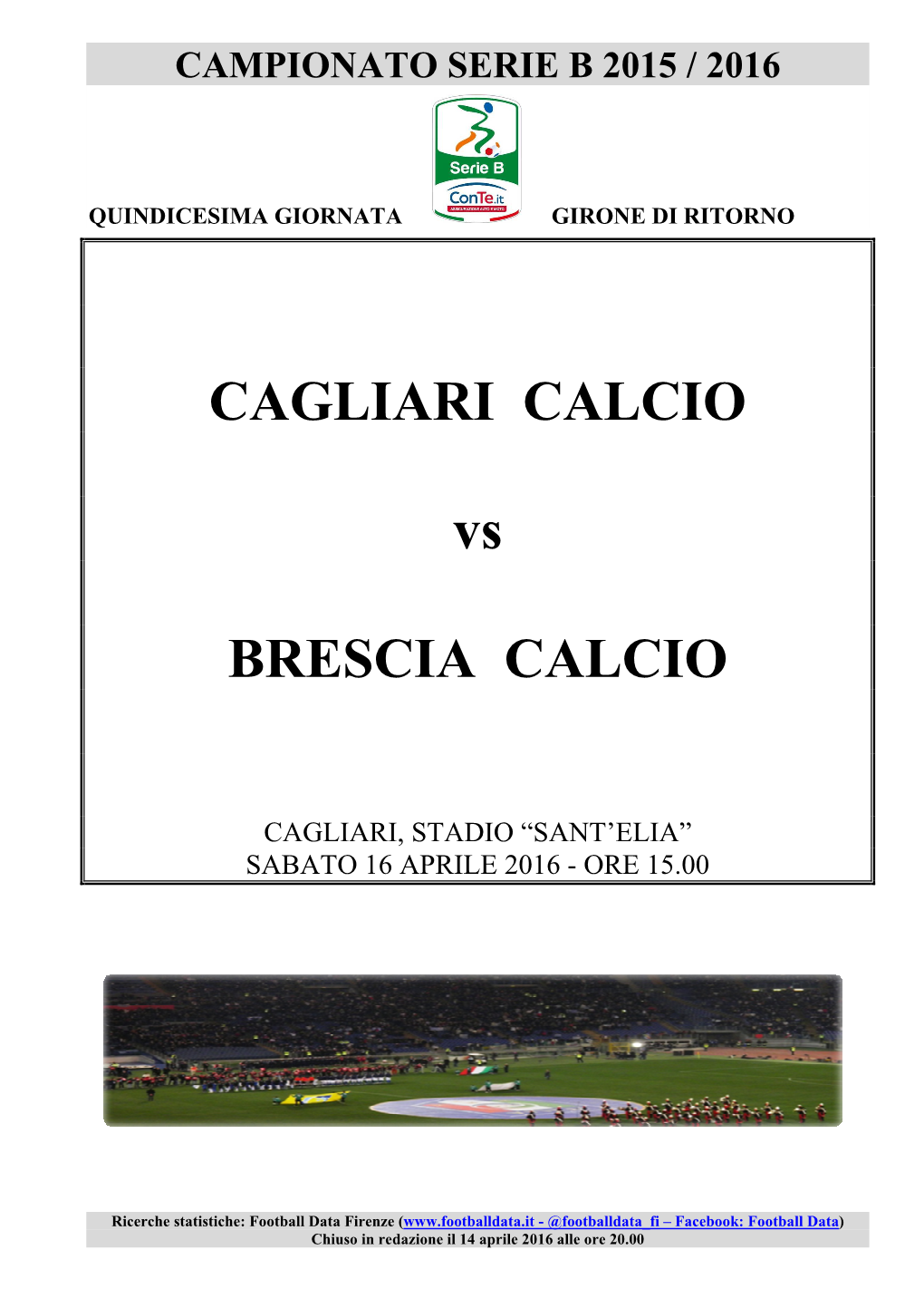 Cagliari-Brescia