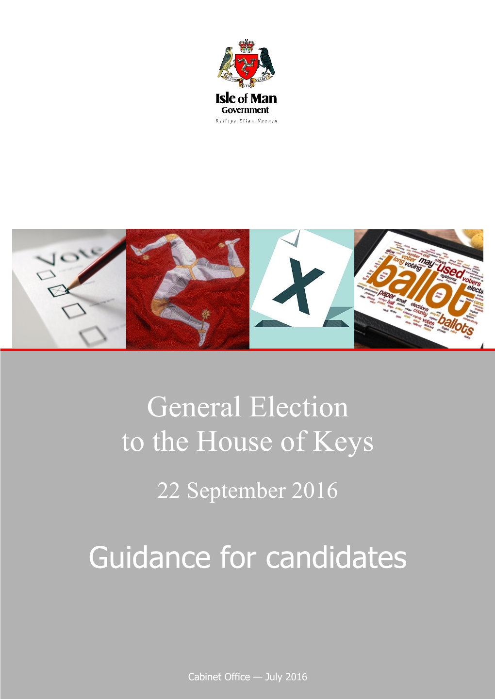 General Election to the House of Keys Guidance for Candidates