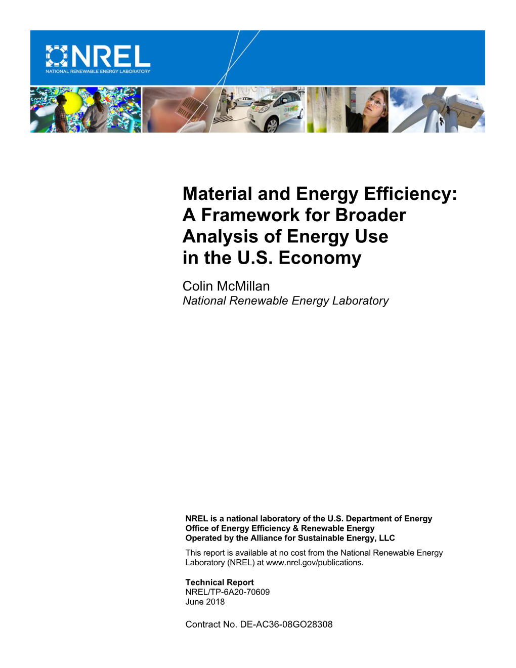 A Framework for Broader Analysis of Energy Use in the US Economy