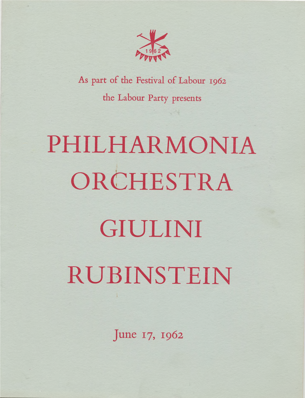 Philharmonia Orchestra Giulini Rubinstein