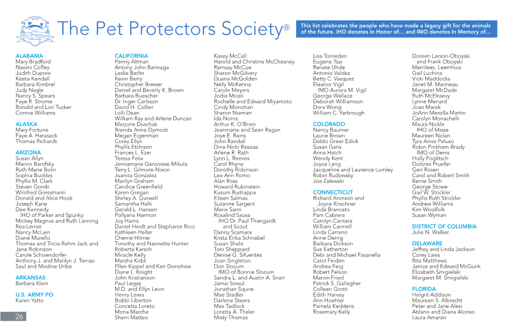 The Pet Protectors Society®