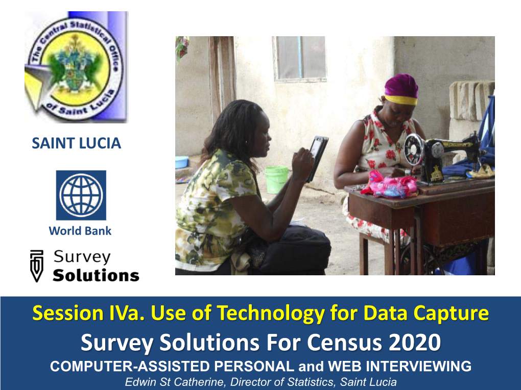 Survey Solutions for Census 2020