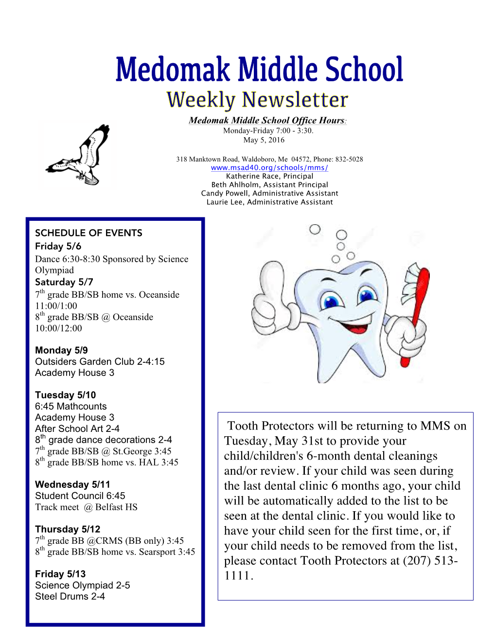 Weekly Newsletter Laurie's