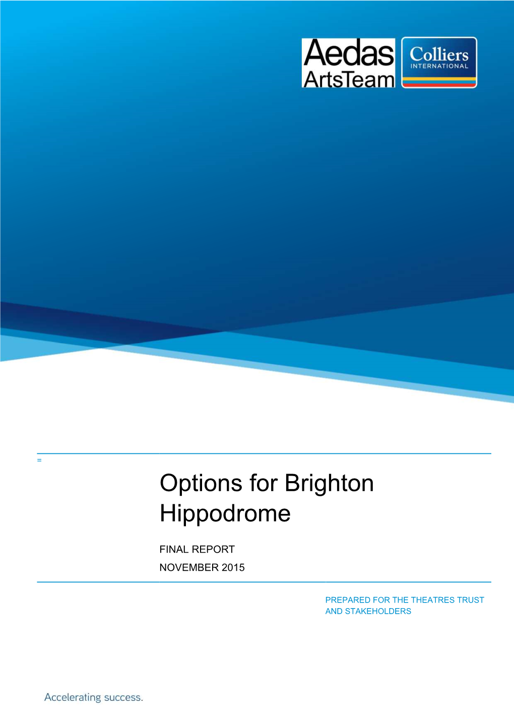 Options for Brighton Hippodrome