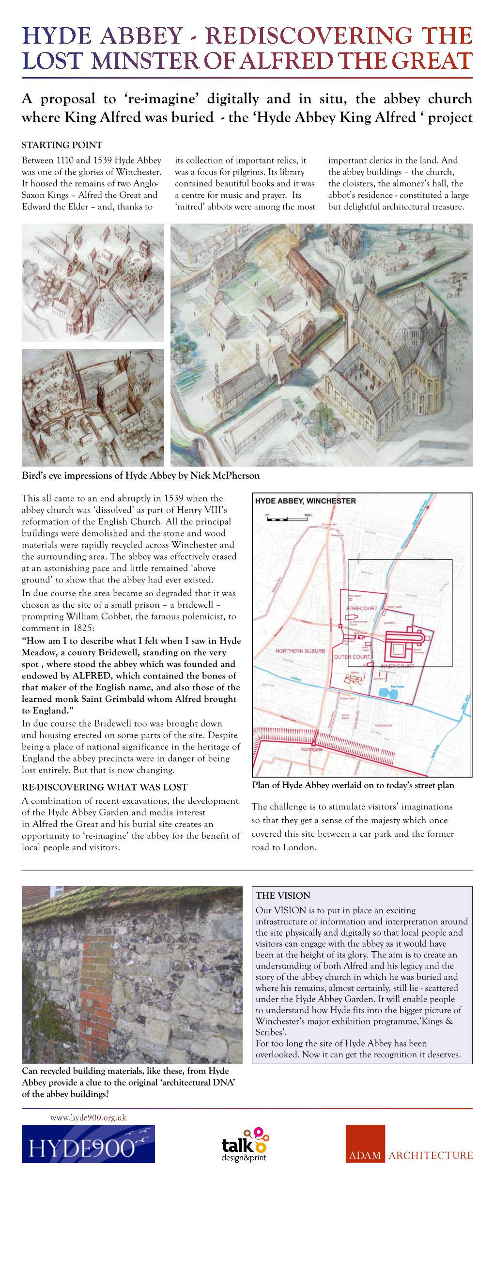 Bird's Eye Impressions of Hyde Abbey by Nick Mcpherson