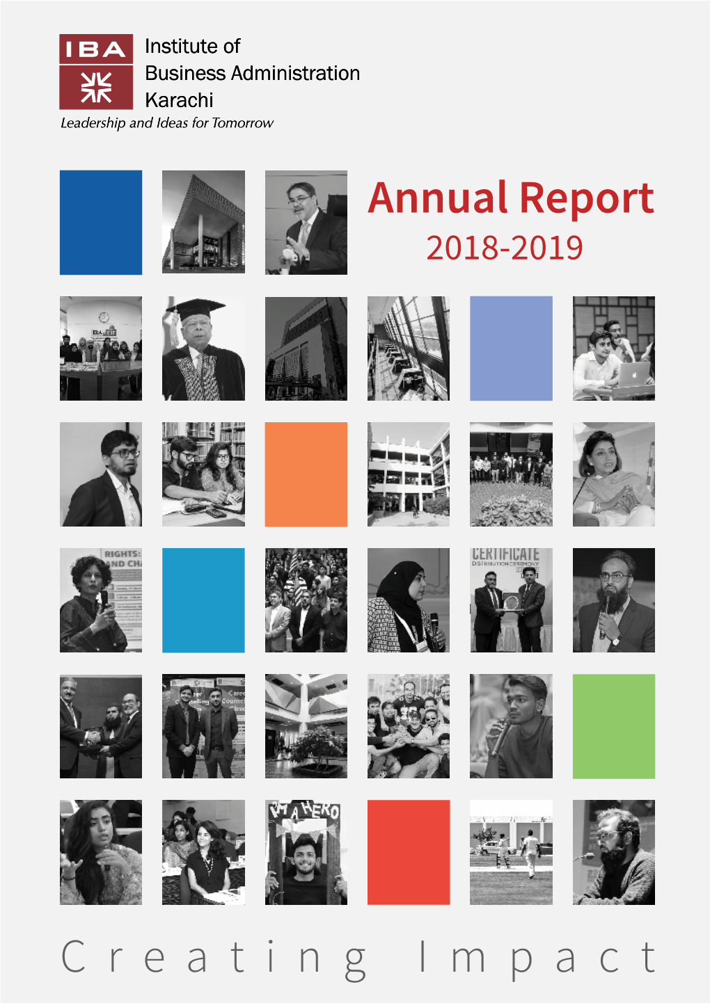 Creating Impact Annual Report 2018-2019 Table of Contents