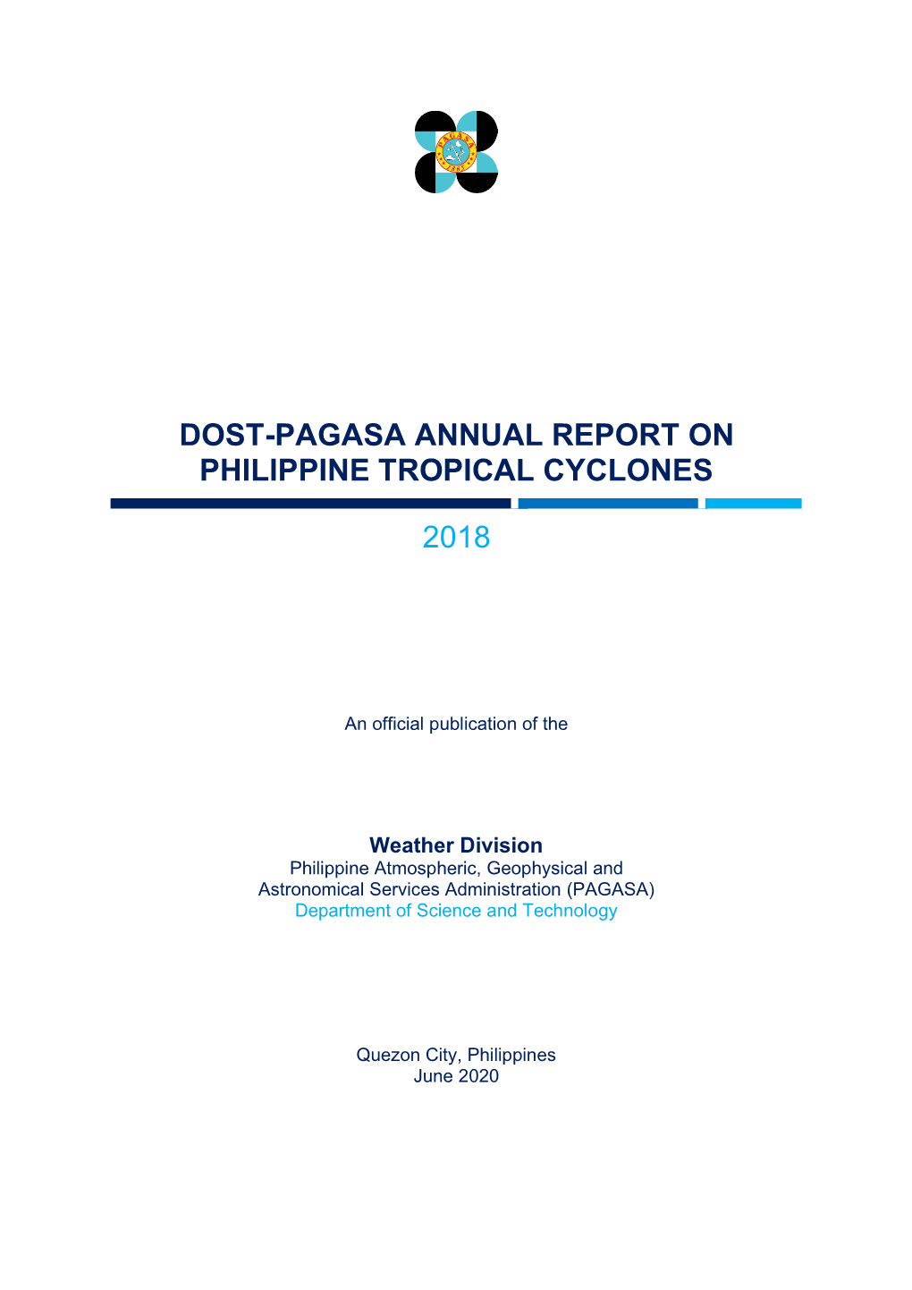 Dost-Pagasa Annual Report on Philippine Tropical Cyclones