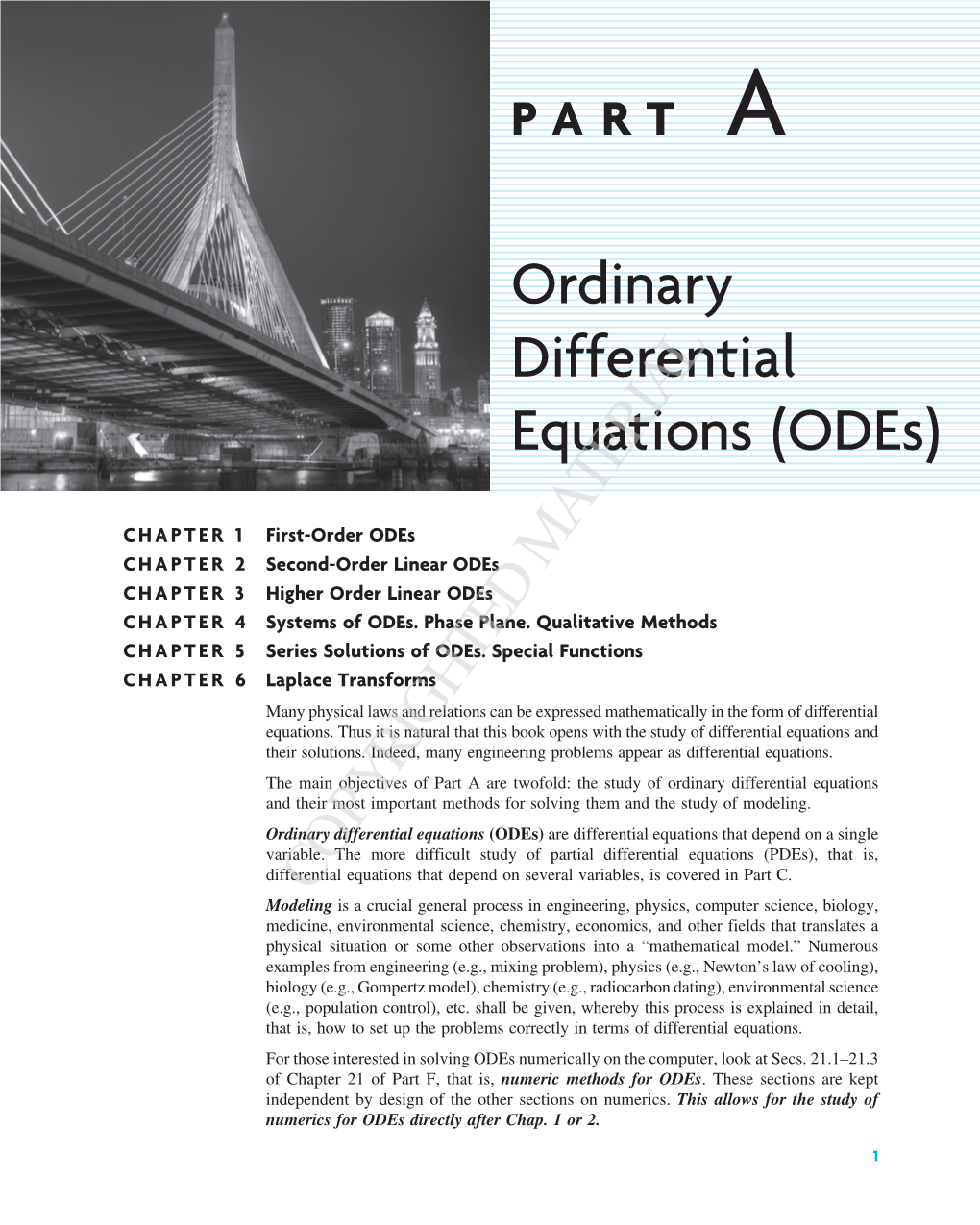 Ordinary Differential Equations (Odes)