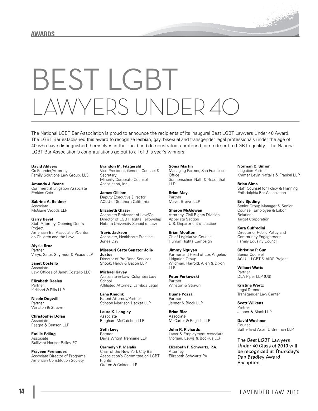 Best Lgbt La Wyers Under 40