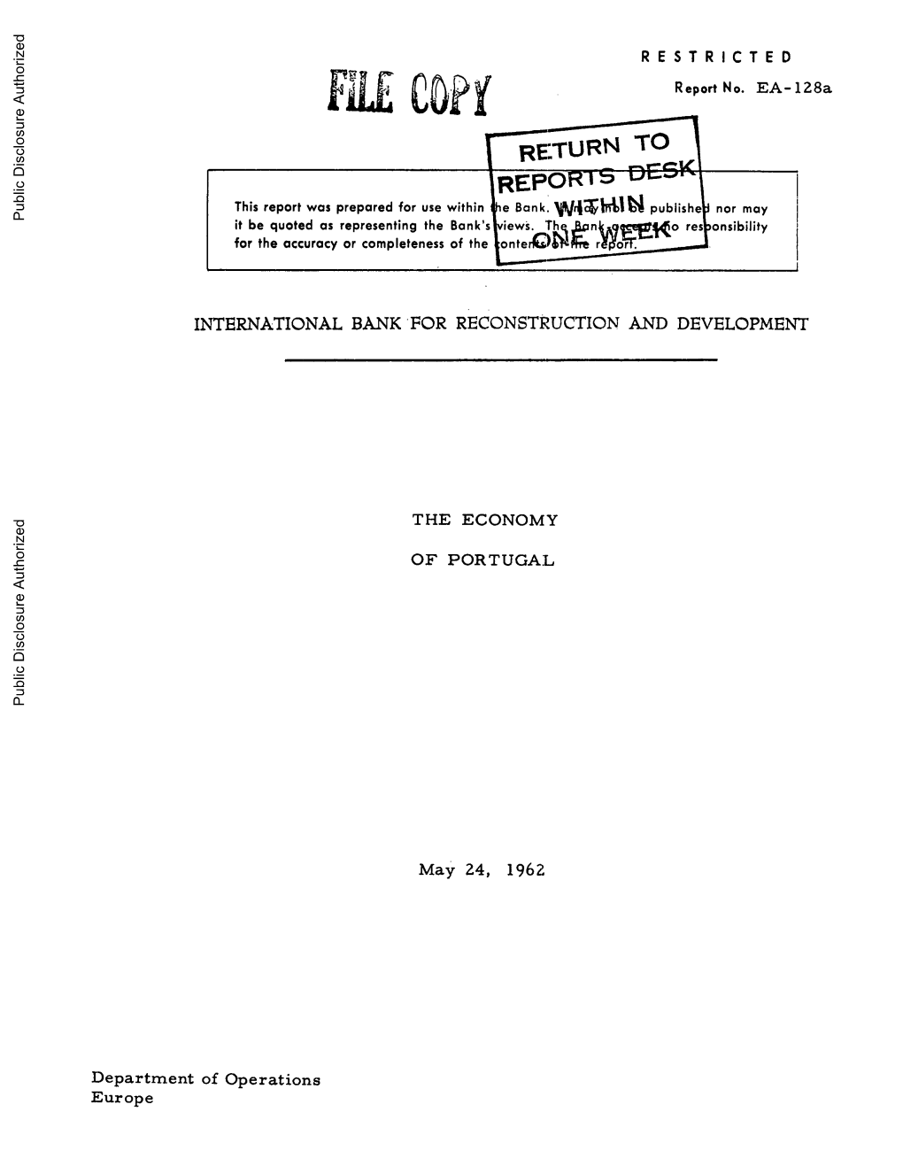 World Bank Document