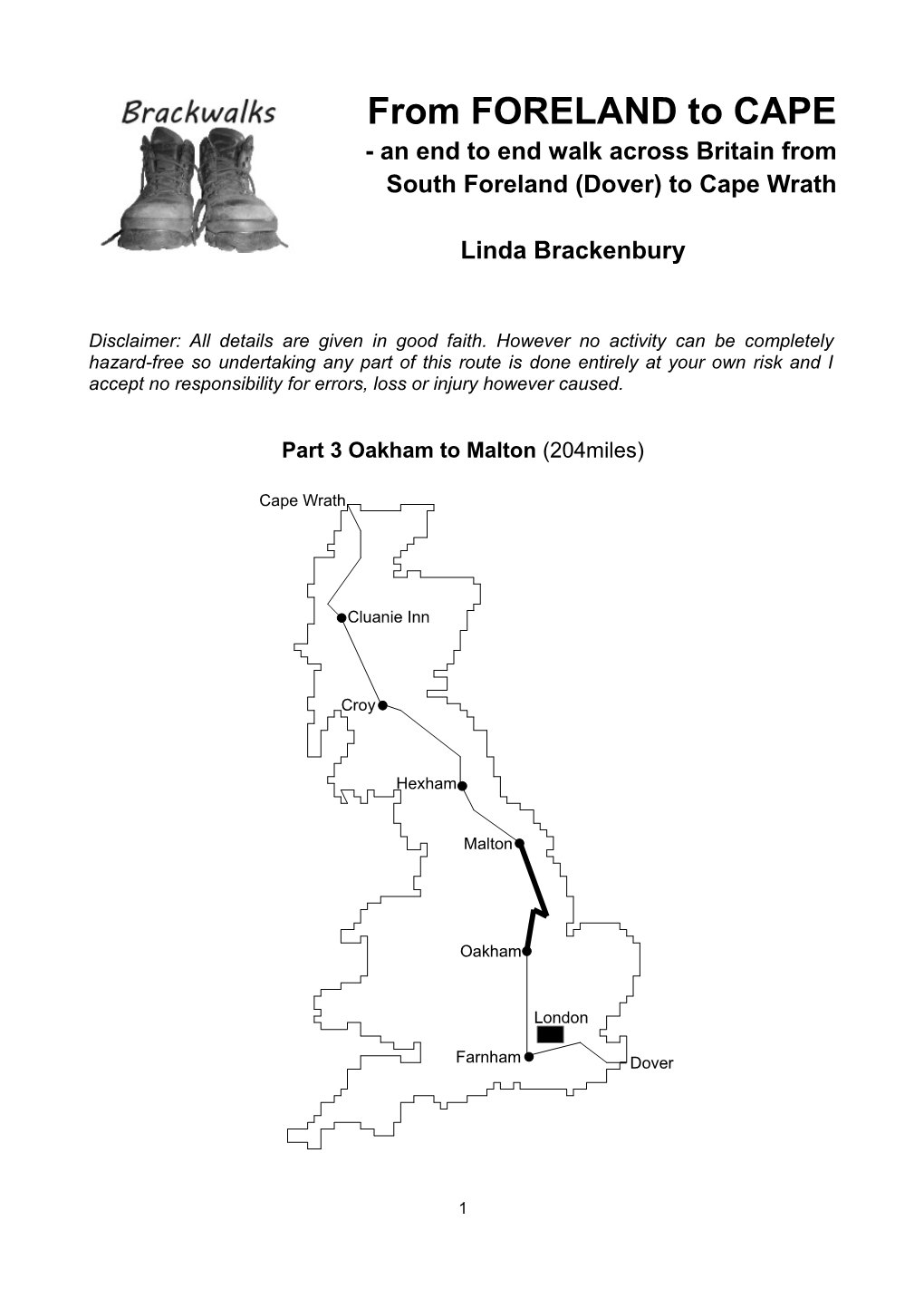 Oakham to Malton (204Miles)