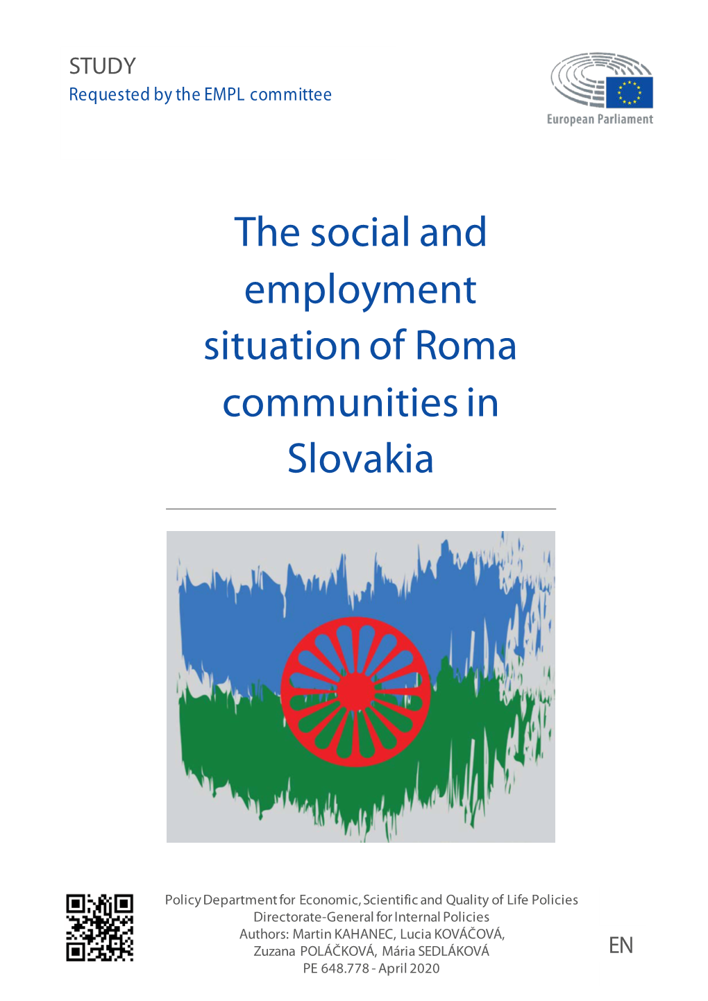 The Social and Employment Situation of Roma Communities in Slovakia