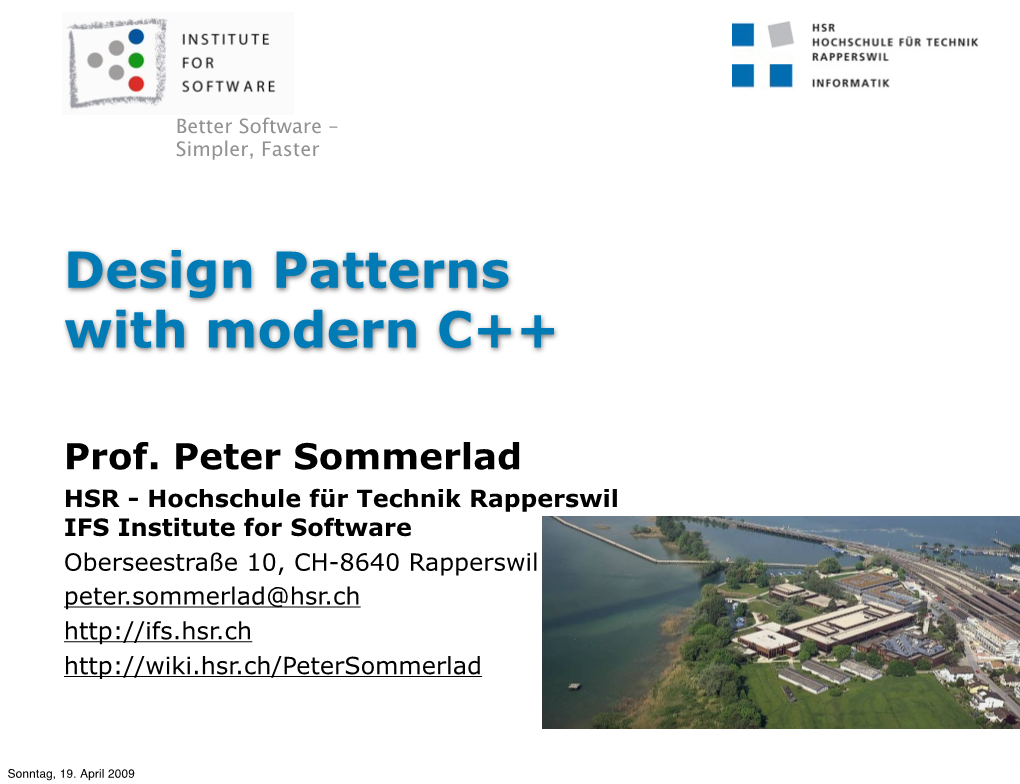 Design Patterns with Modern C++