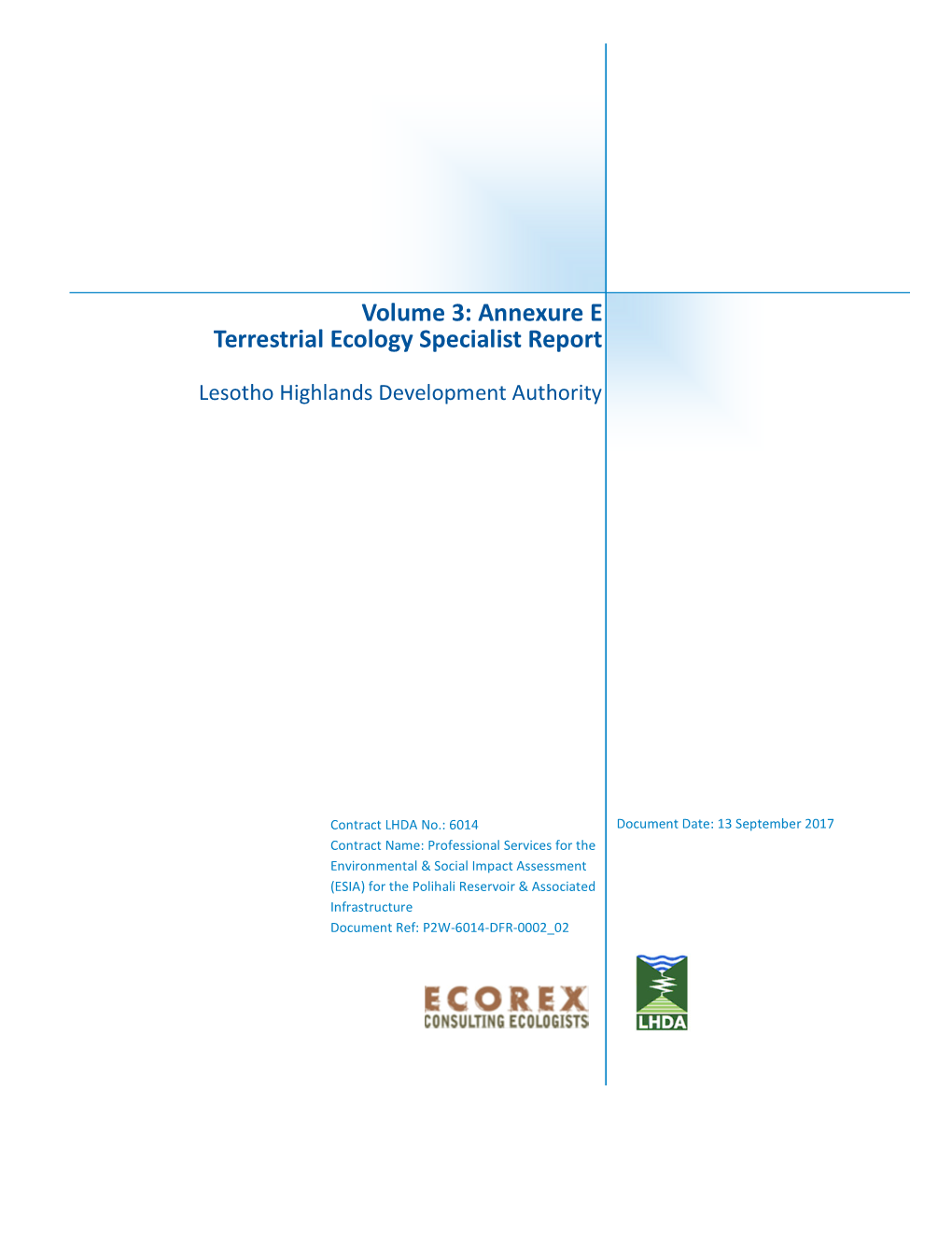 Terrestrial Ecological Report