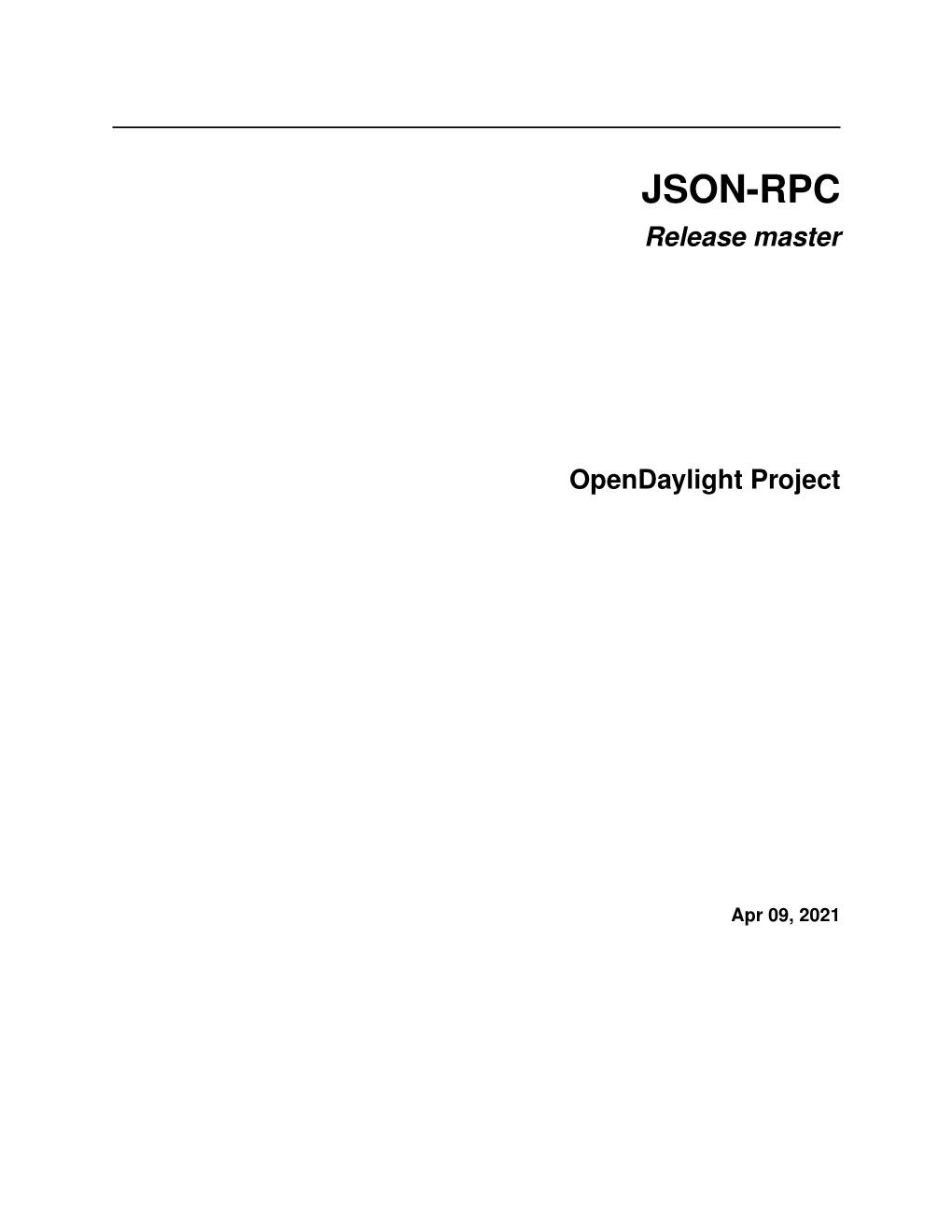 JSON-RPC Release Master